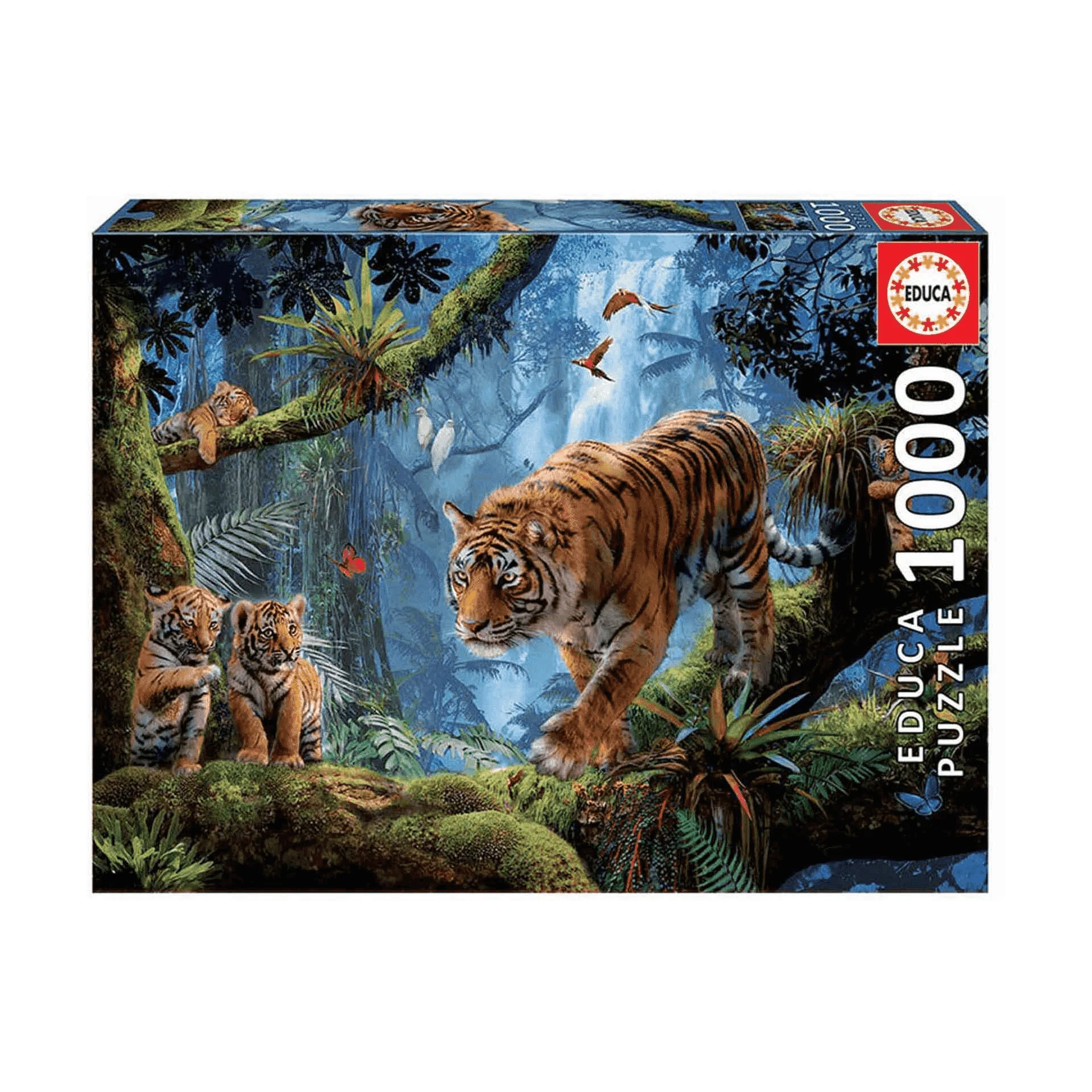 Puzzle Tigres En El Árbol 1000 piezas