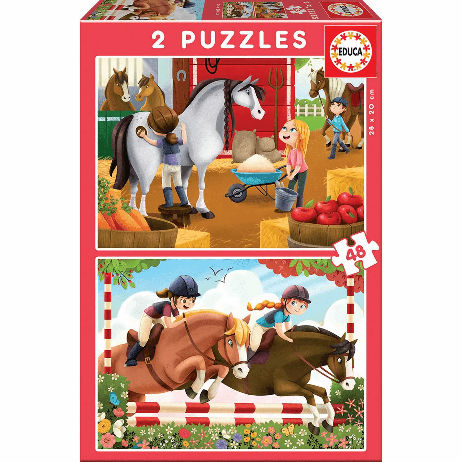 Puzzles Cuidando Caballos 48 piezas