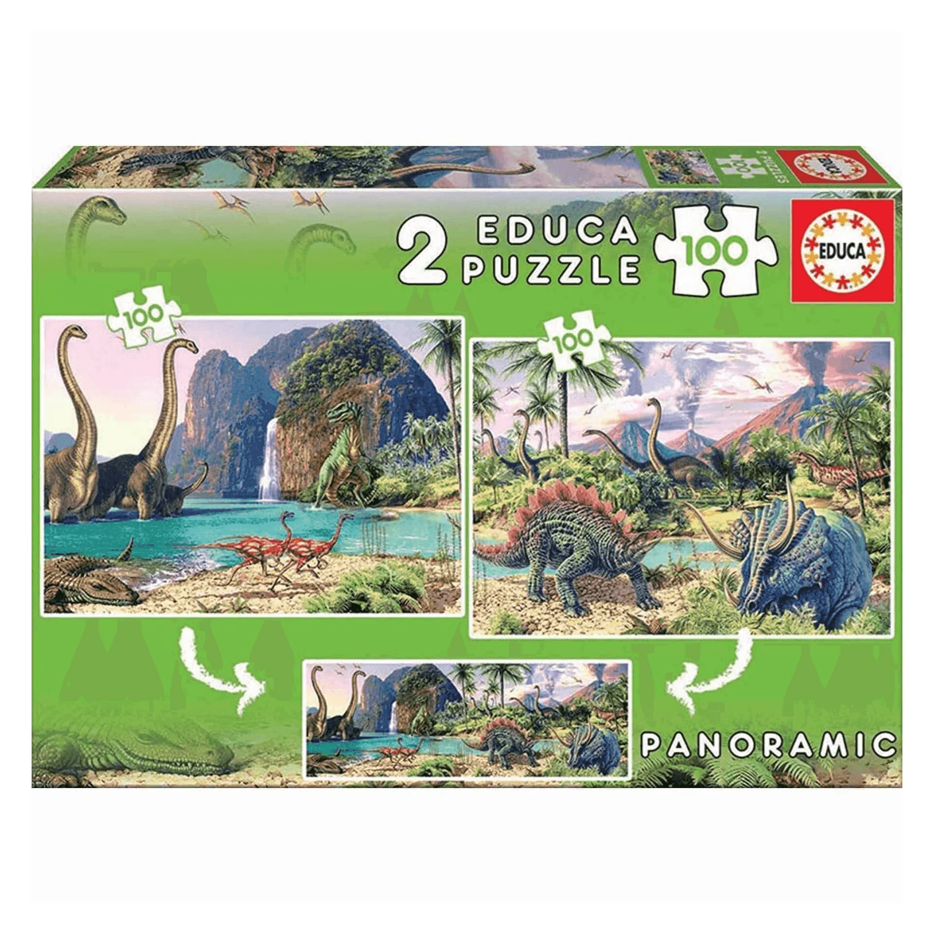 Puzzles Dino World 100 piezas