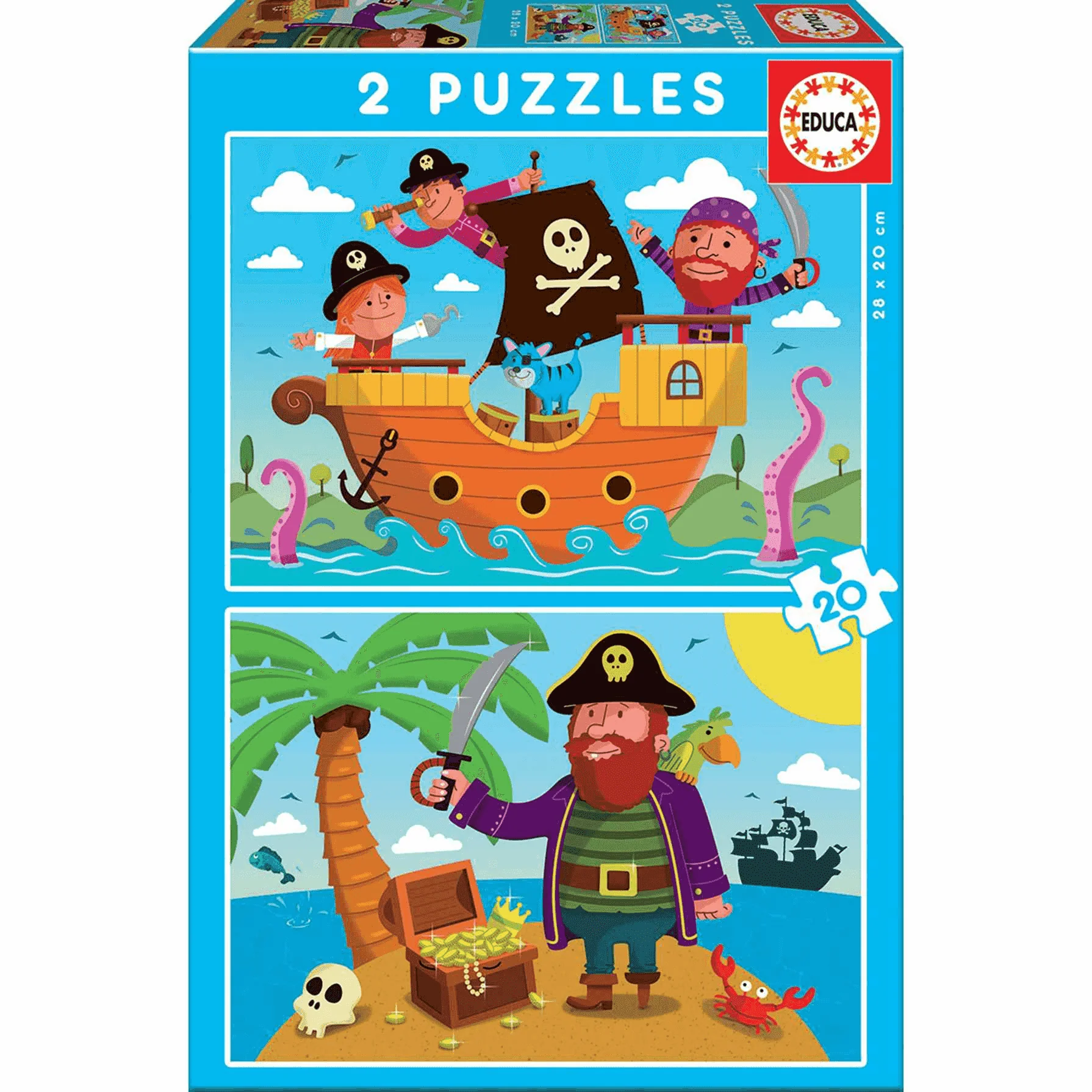 Puzzles Piratas 20 piezas