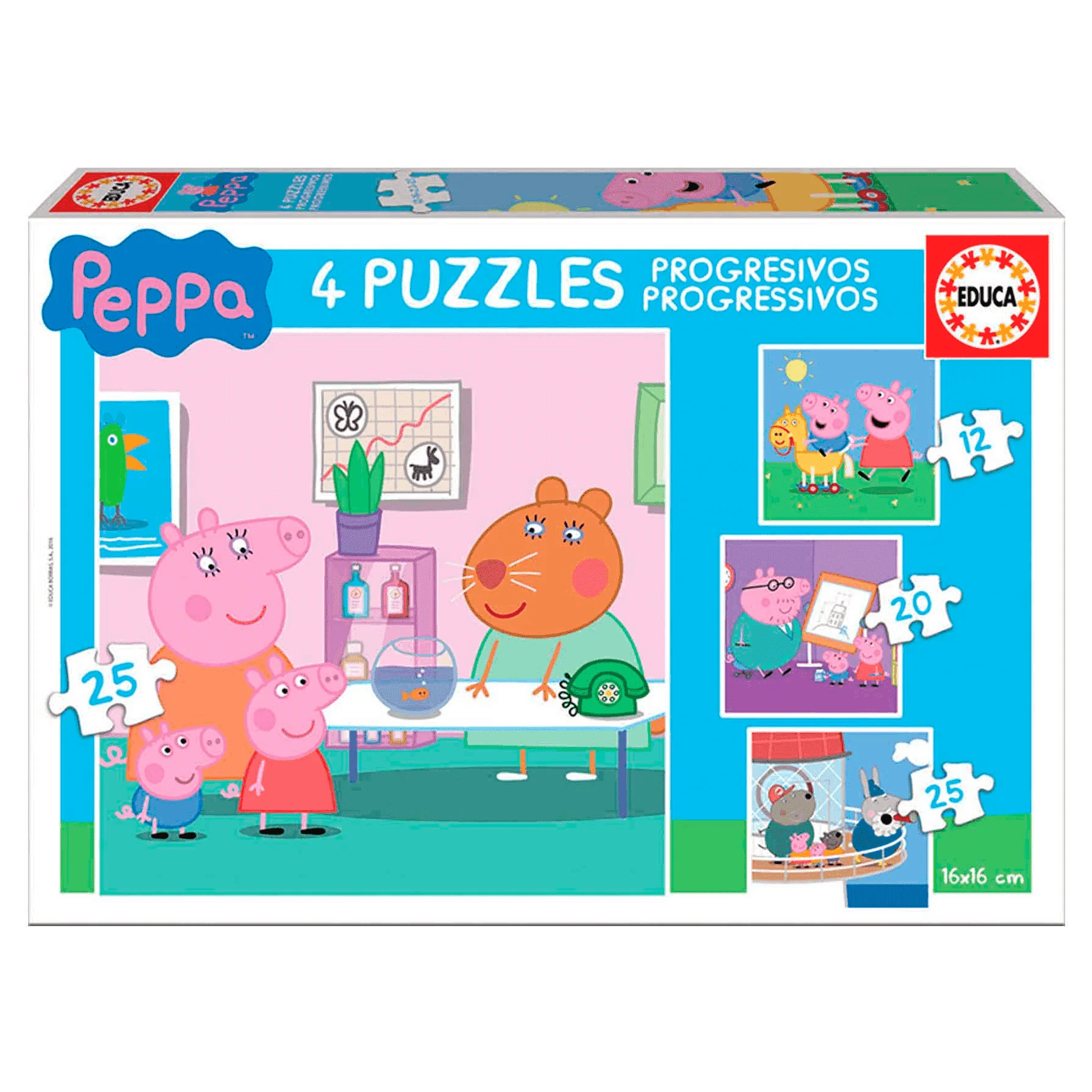 Puzzles Progresivos Peppa Pig 25 piezas