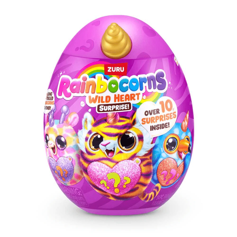 Rainbocorns Wild Heart Surprise – Huevo Sorpresa con Peluche y Accesorios | ZURU