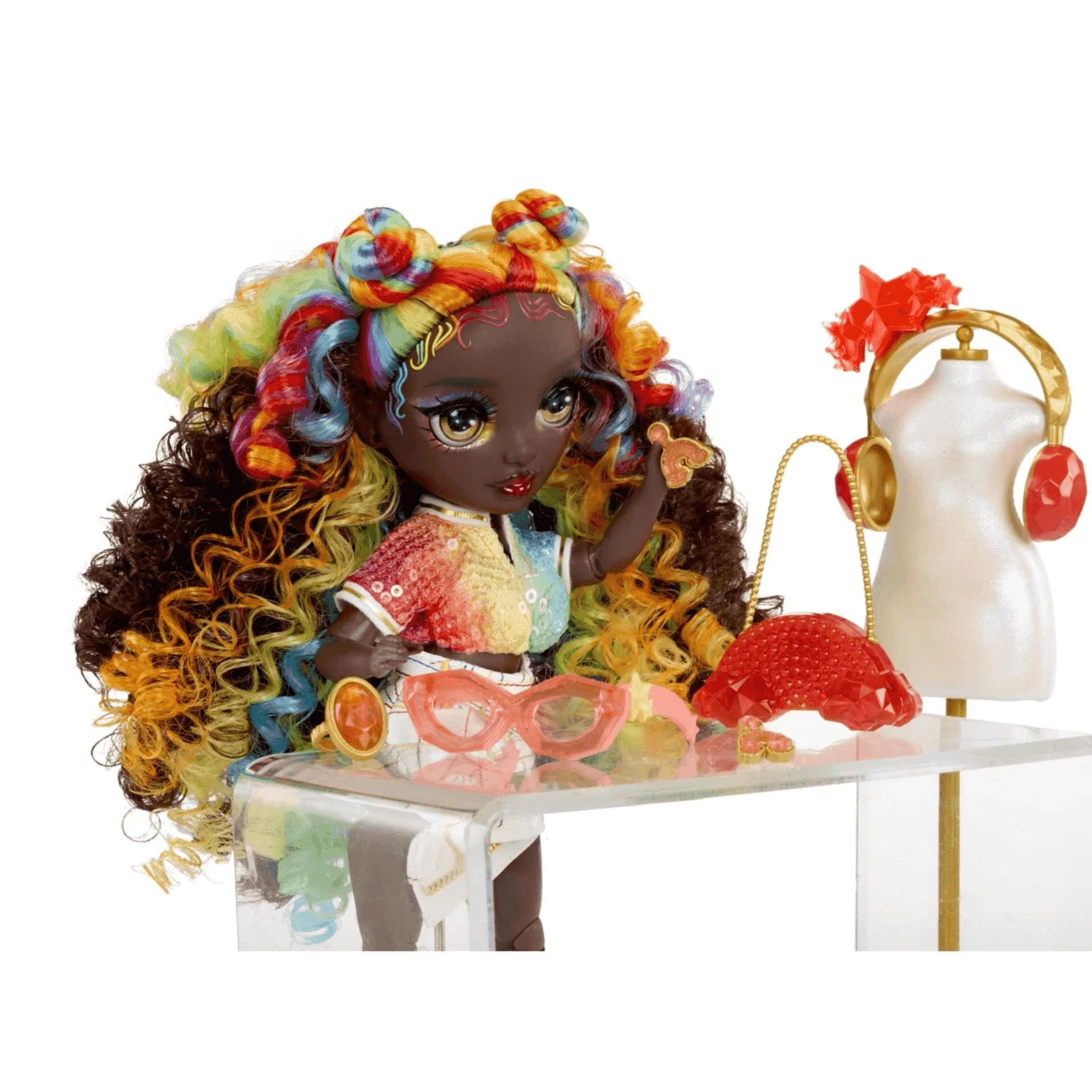 Rainbow High Creative Crystals Fashion Doll – Iris Bow - Image 3