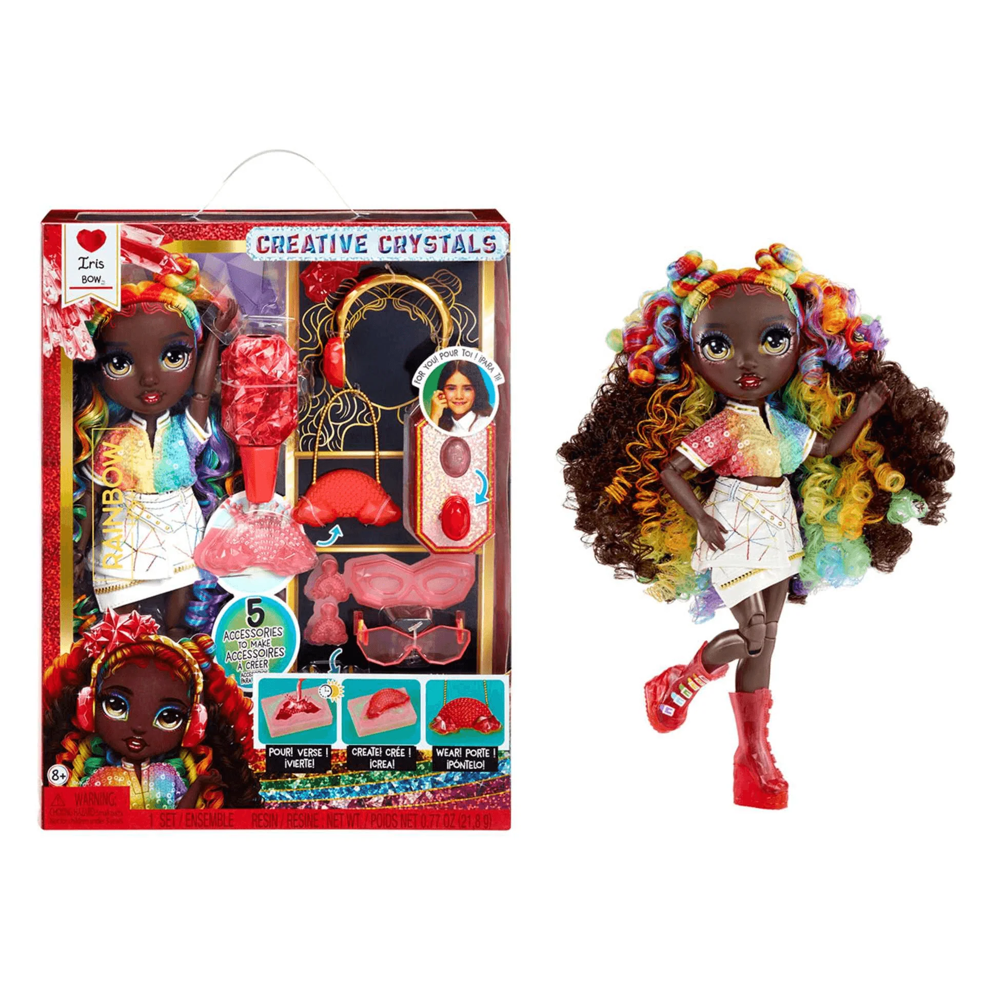 Rainbow High Creative Crystals Fashion Doll – Iris Bow - Image 4