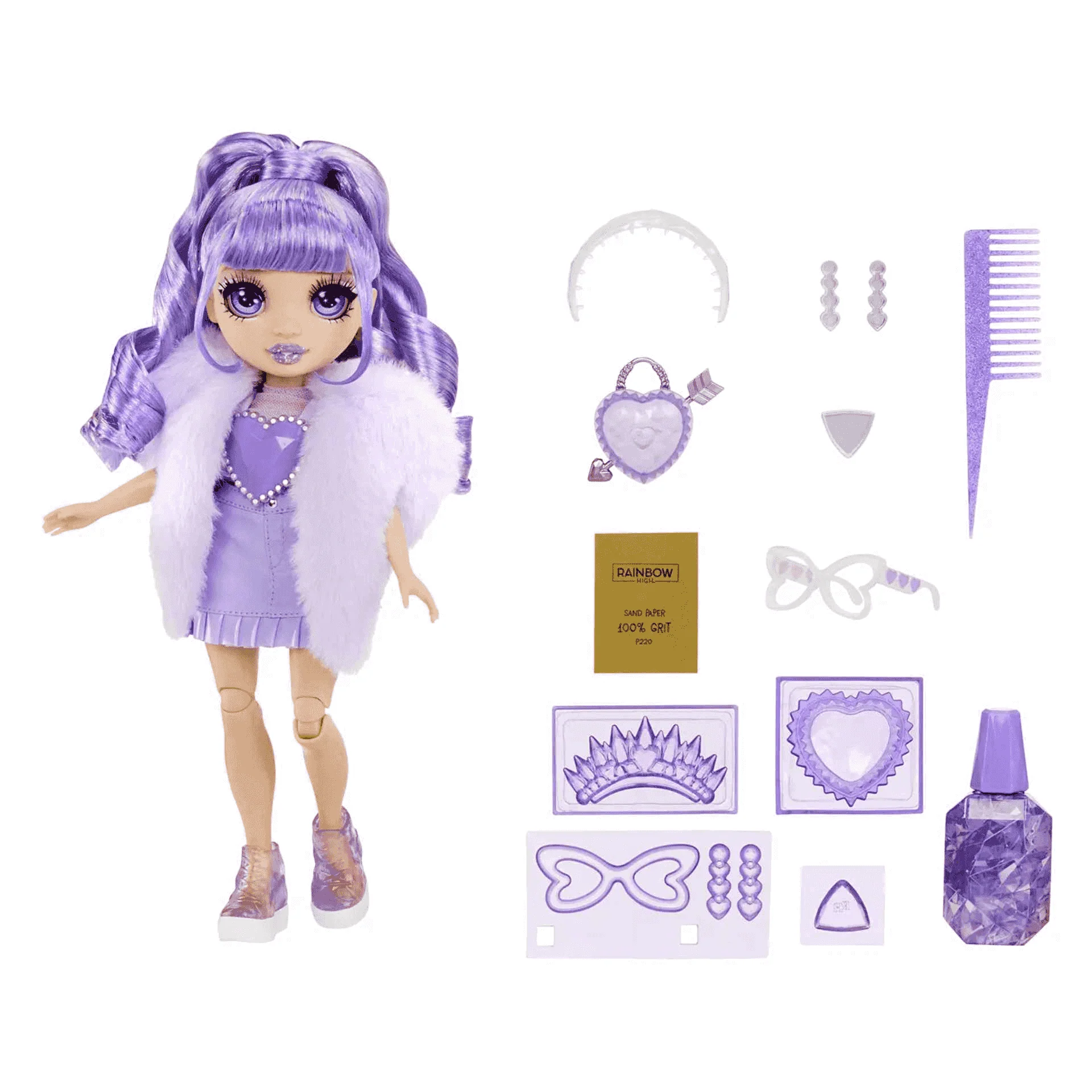 Rainbow High Creative Crystals Fashion Doll Violet Willow - Image 2