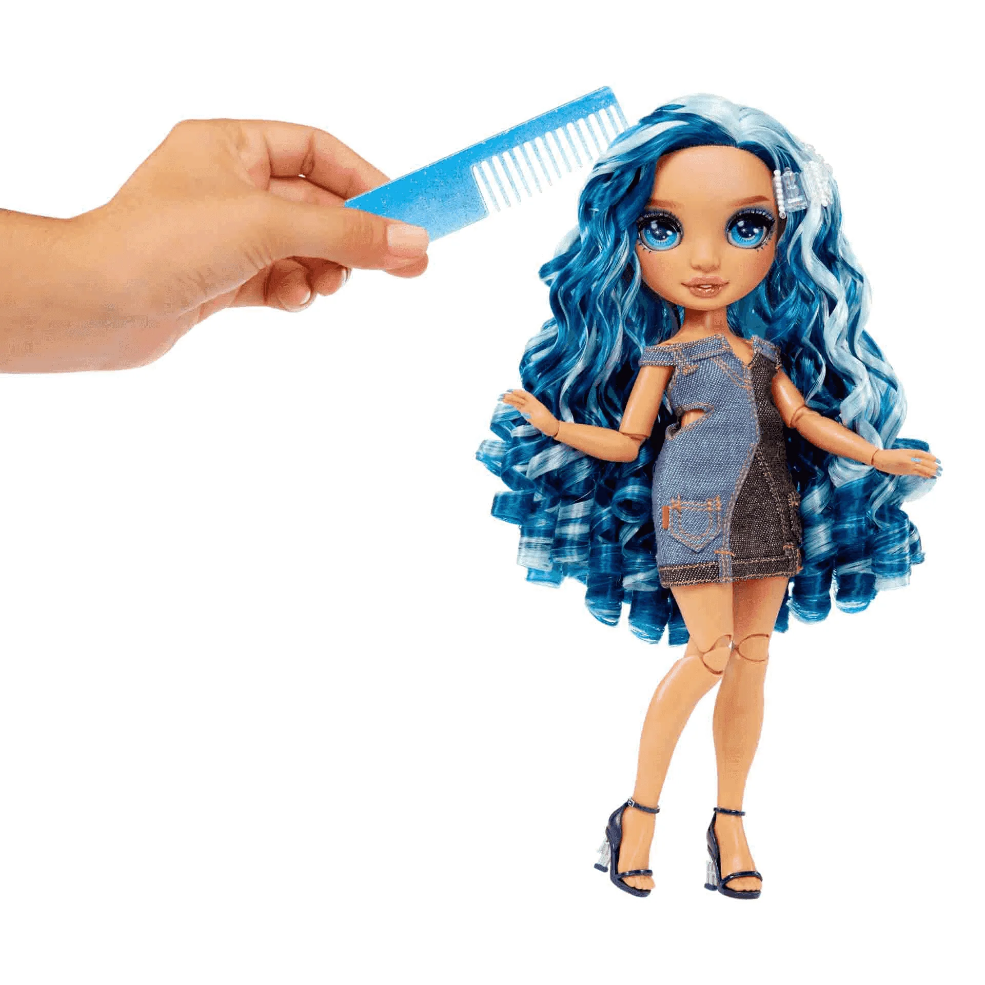Rainbow High Fantastic Fashion Doll Skyler - Azul - Image 2