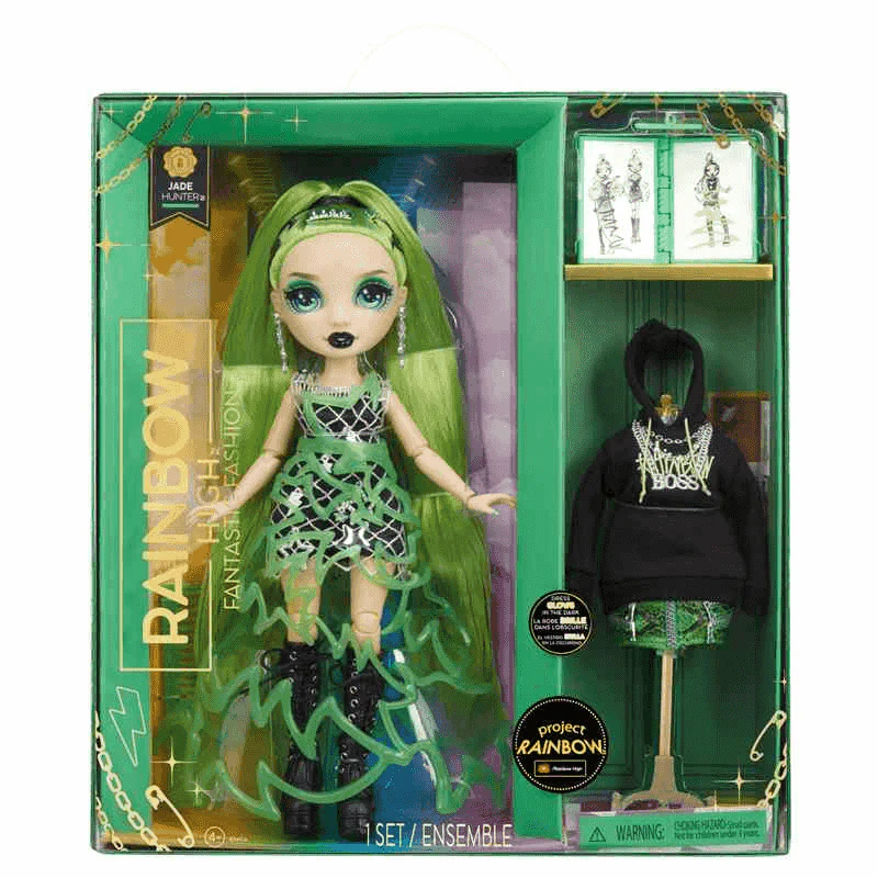 Rainbow High Muñeca de moda Fantastic Fashion Doll - Jade