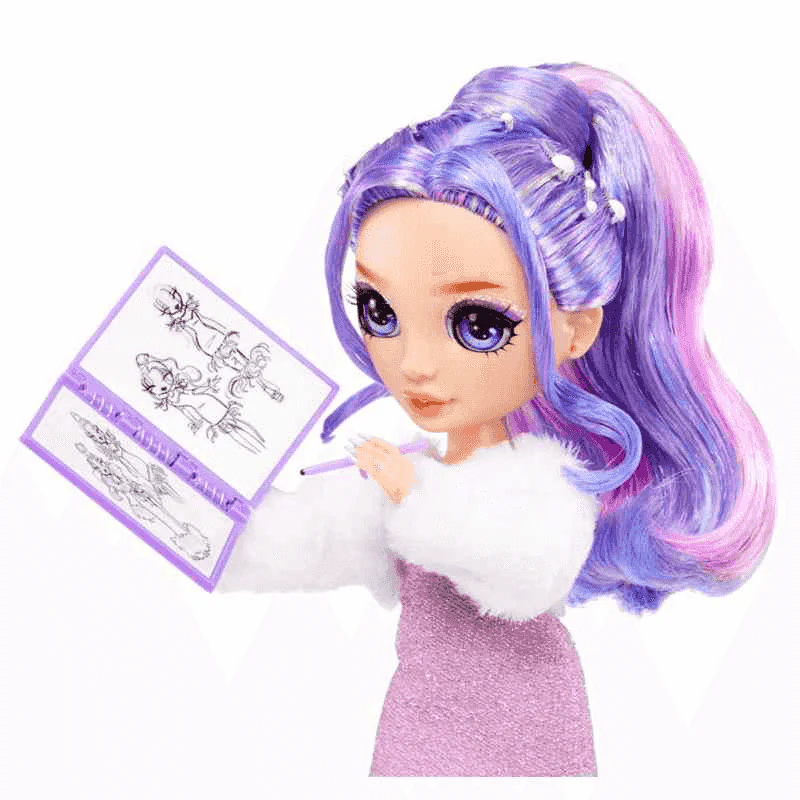 Rainbow High Muñeca de moda Fantastic Fashion Doll - Violet - Image 4