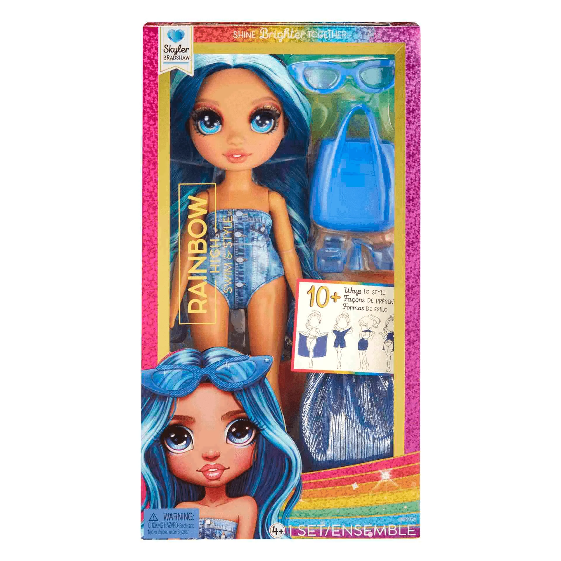 Rainbow High Muñeca Diversion Bajo El Sol Skyler Blue