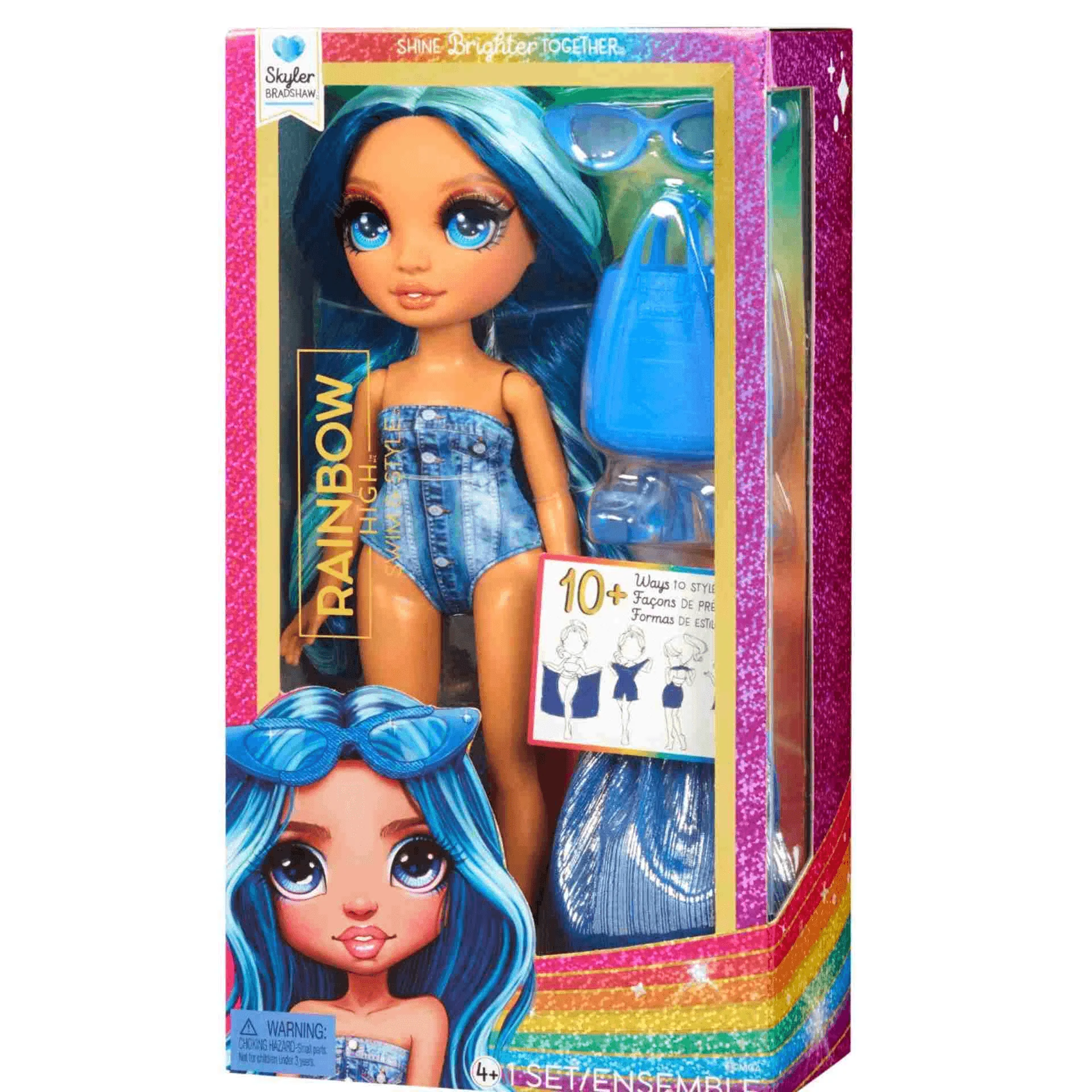 Rainbow High Muñeca Diversion Bajo El Sol Skyler Blue - Image 3