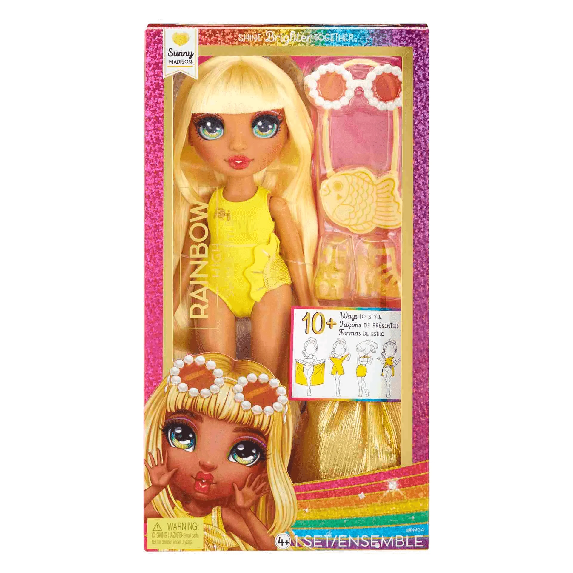 Rainbow High Muñeca Diversion Bajo El Sol Sunny Yellow