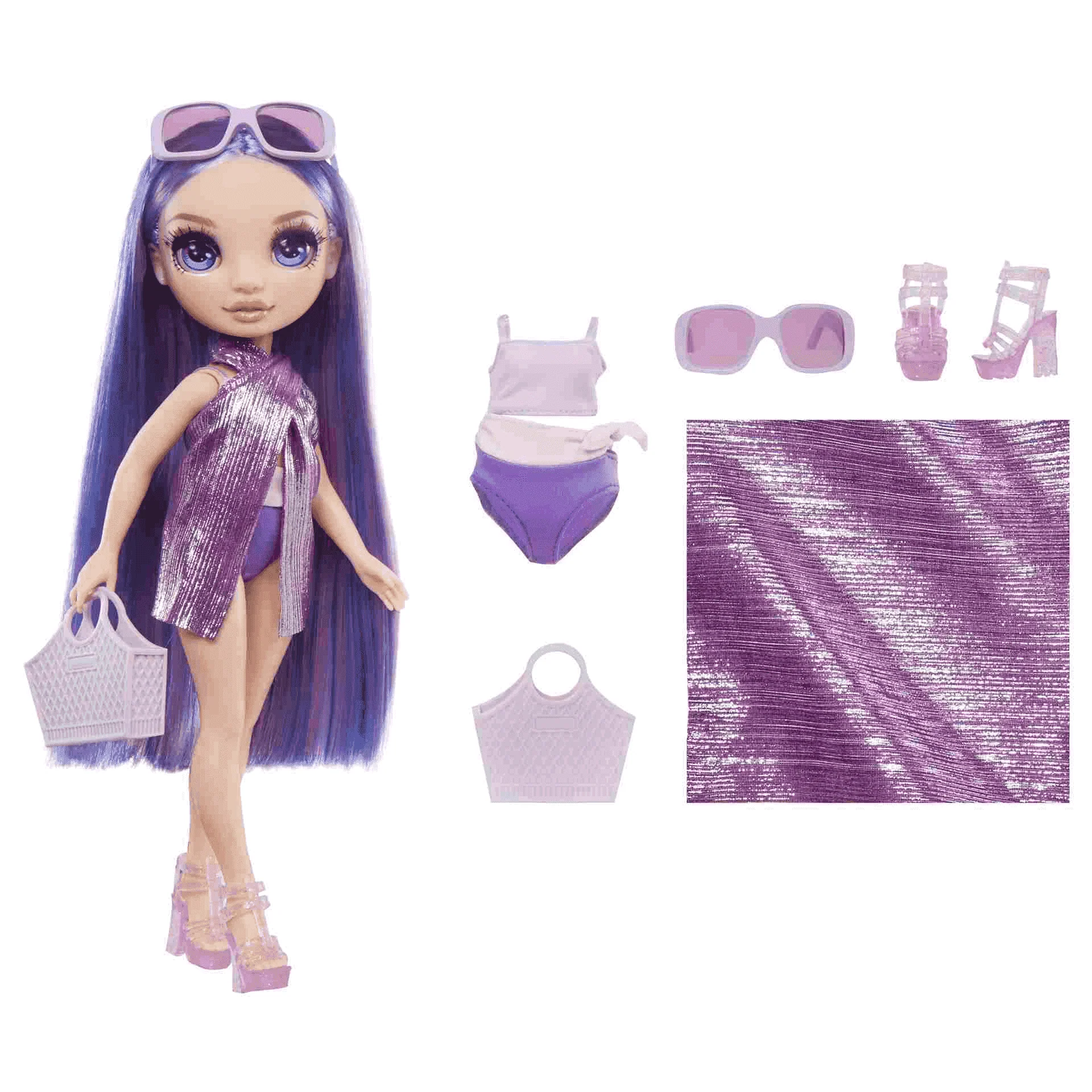 Rainbow High Muñeca Diversion Bajo El Sol Violet Purple - Image 2