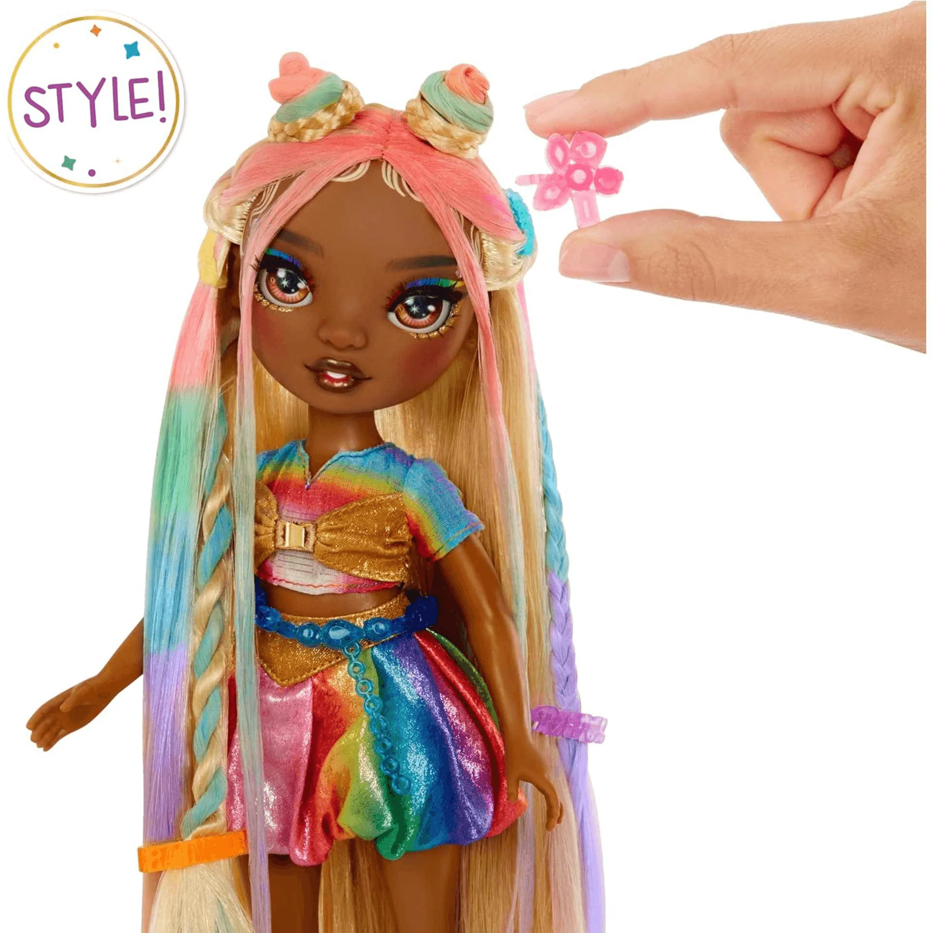 Rainbow High Muñeca Hair Chalk & Style- Meline - Image 2
