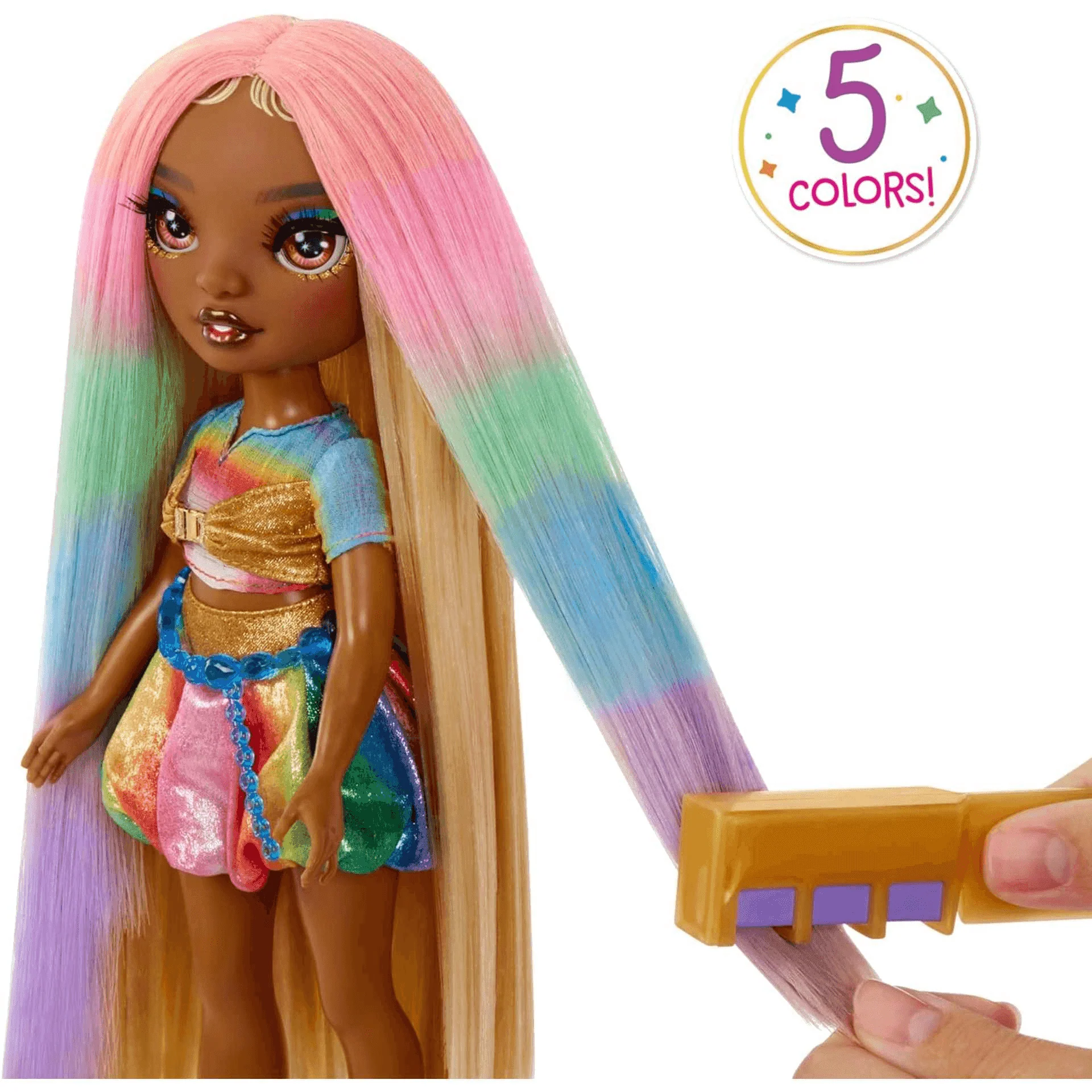 Rainbow High Muñeca Hair Chalk & Style- Meline - Image 3