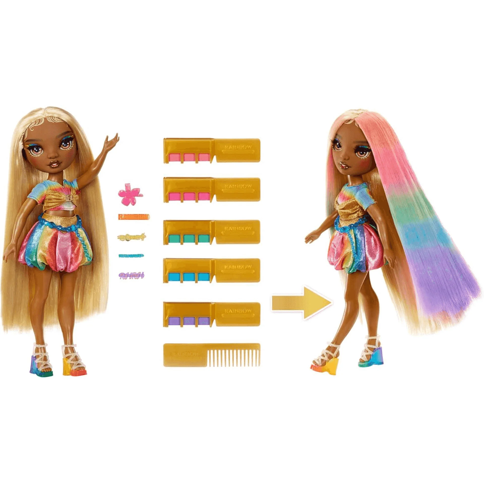 Rainbow High Muñeca Hair Chalk & Style- Meline - Image 4