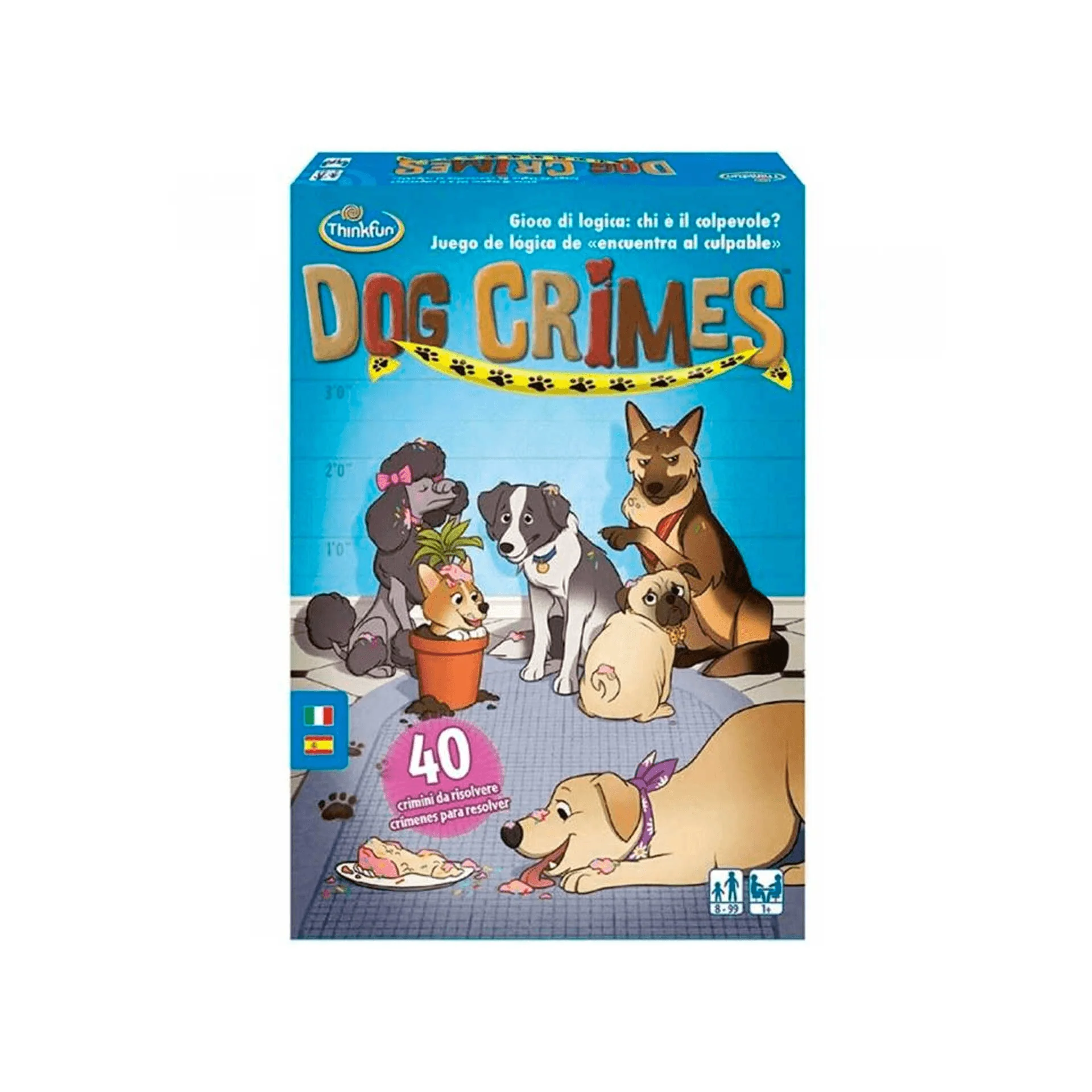 Ravensburger Dog Crimes, 40 Crimenes Para Resolver, Juego de Lógica para Niños Edad 8+ Años, ThinkFu