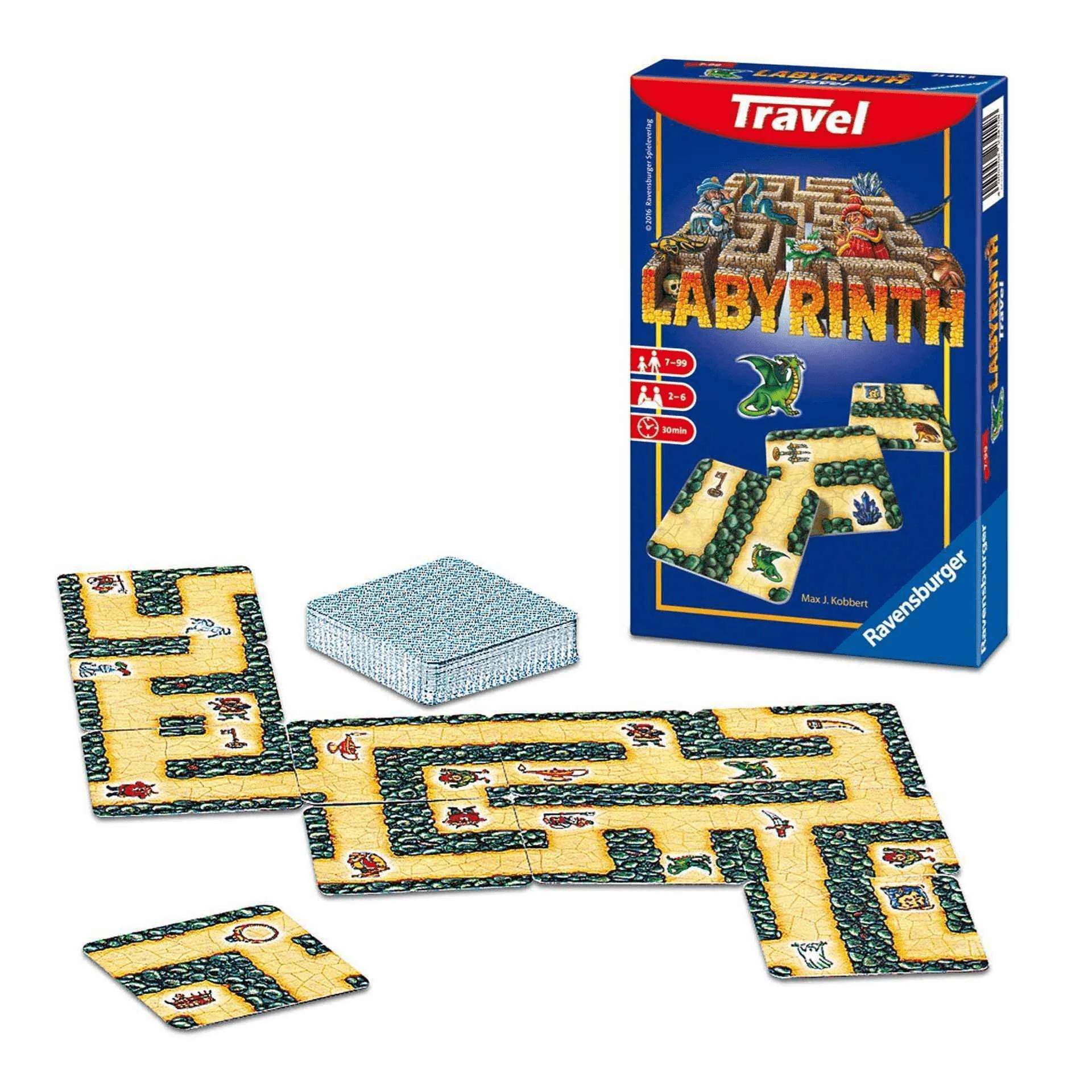 Ravensburger Labyrinth Travel Edition, Juego de Cartas de Viaje, 2-6 Jugadores, 7+ Años - Image 2