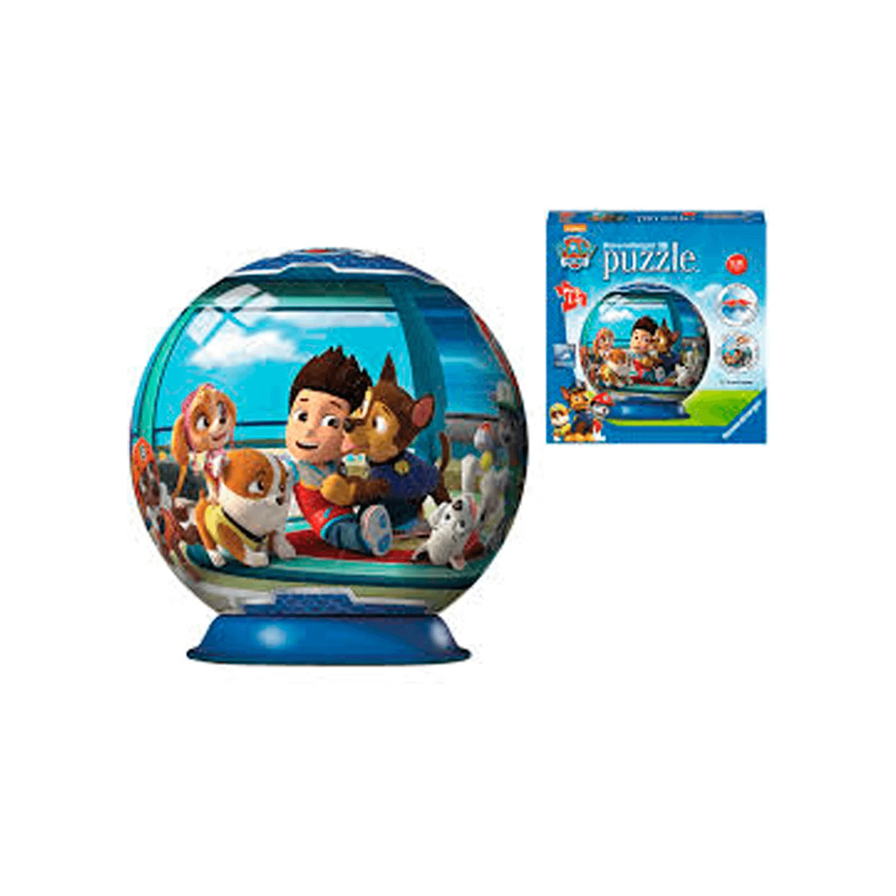Ravensburger Puzzle Ball 3D Paw Patrol 72 Piezas: ¡Arma tu Esfera con los Héroes de Bahía Aventura! - Image 2