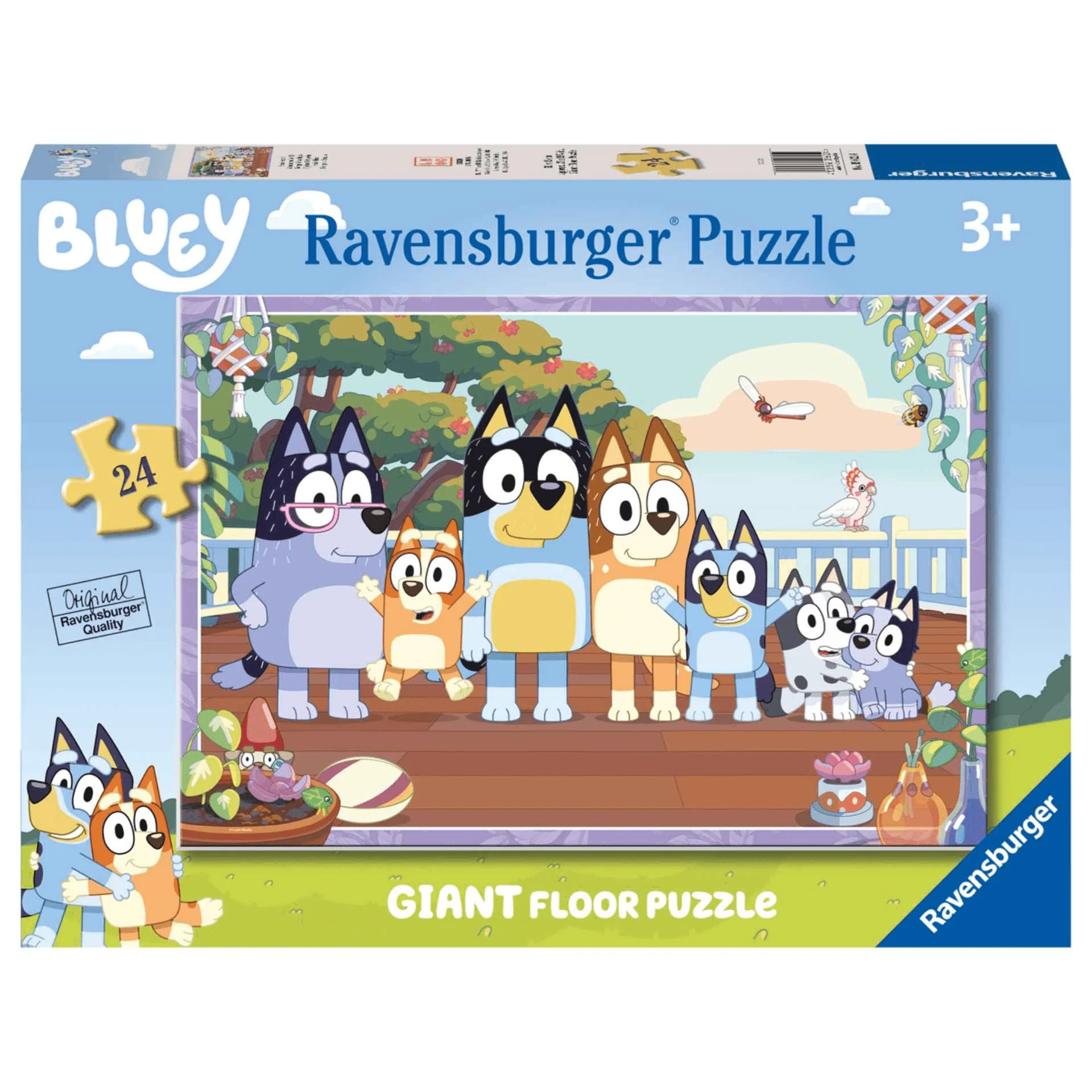 Ravensburger Puzzle Bluey, Colección 24 Giant Suelo, 24 Piezas, Puzzle para Niños, Edad Recomendada