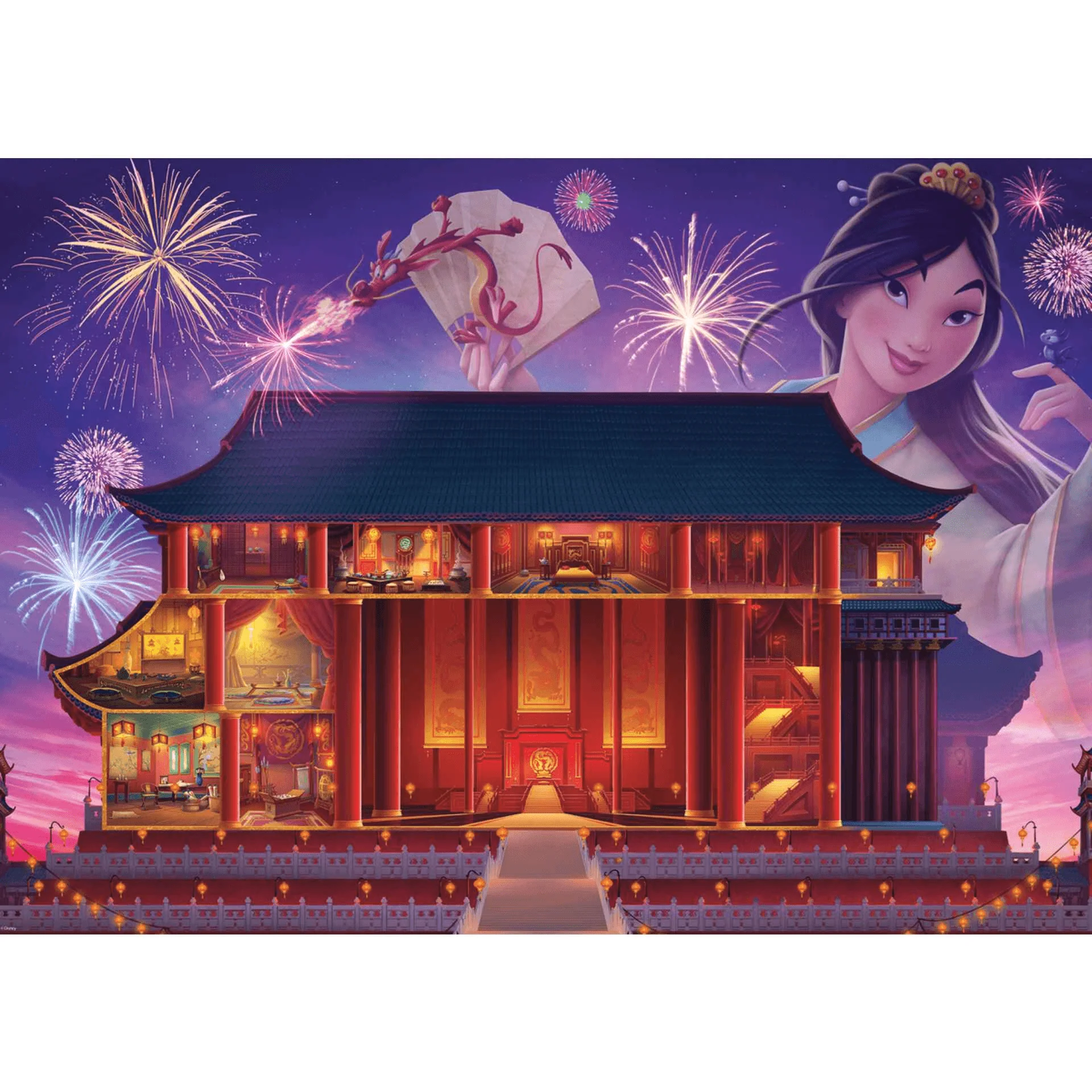 Ravensburger Puzzle Mulan Disney Castles, Colección Disney Collector´s Edition, 1000 Piezas, Puzzle - Image 2