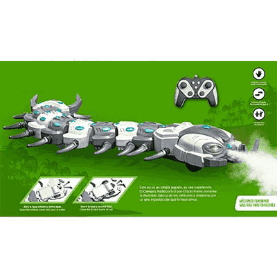 RC Cienpiés con Efecto Spray y Control Remoto – World Planet