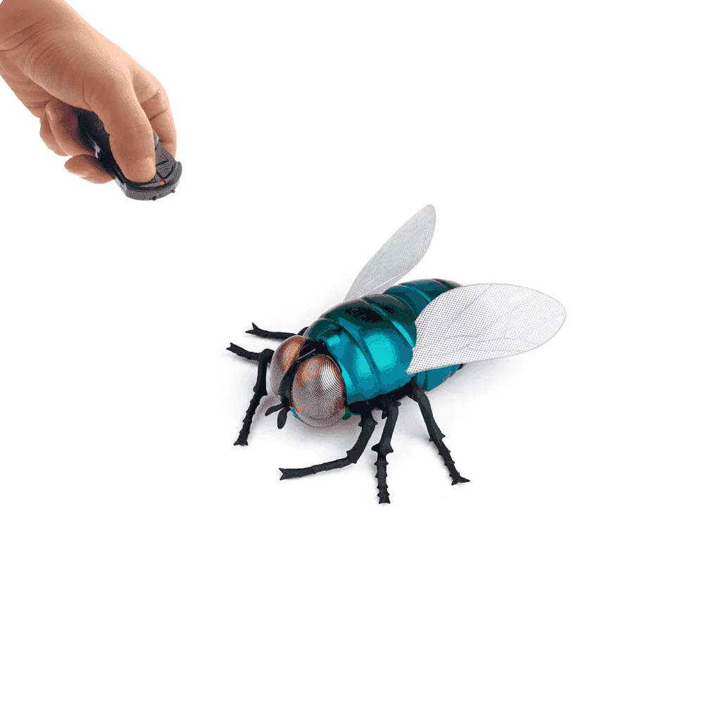 RC Mosca con Control Remoto Infrarrojo – Juguete Interactivo con Movimiento Realista