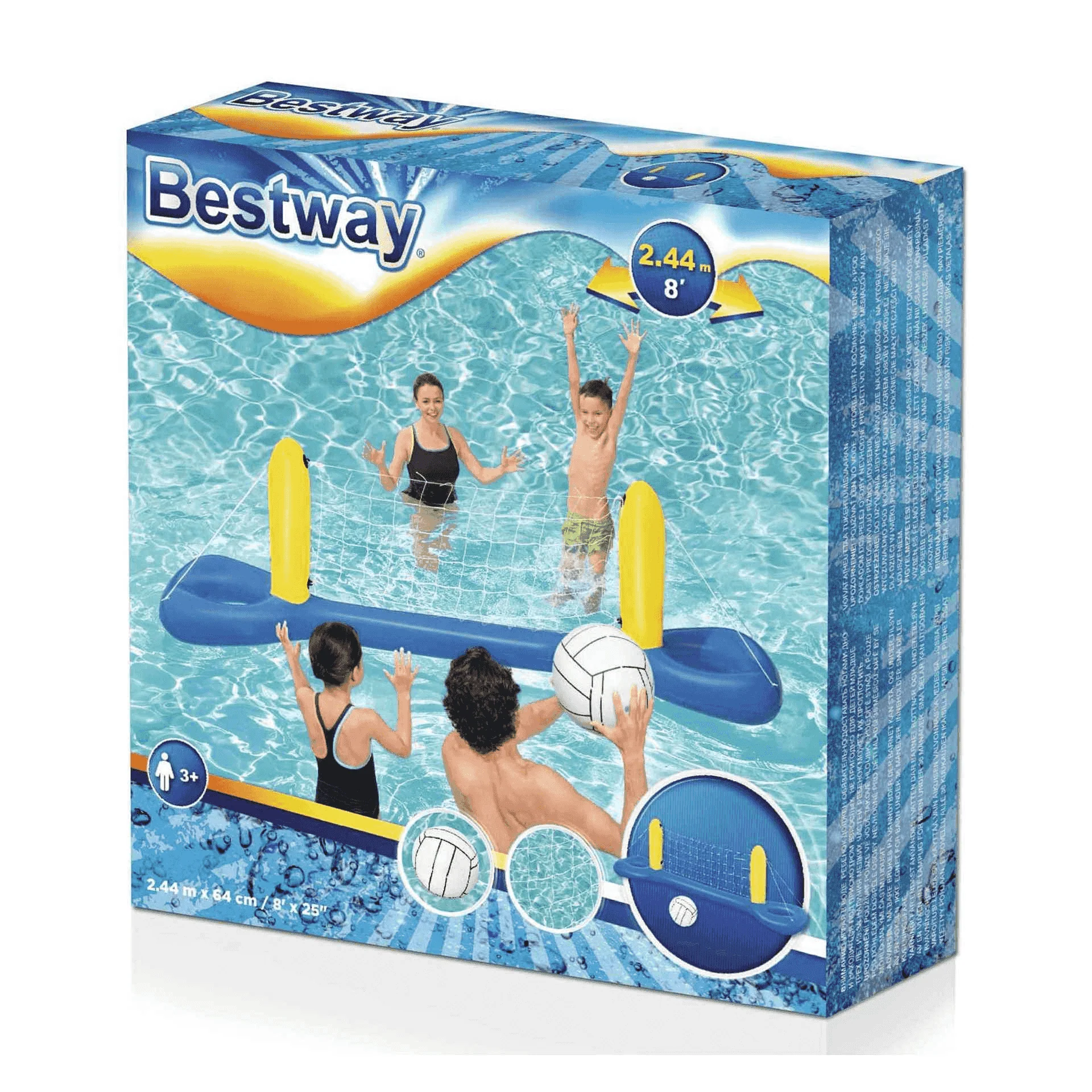 Red Hinchable Voleyball Juego de Piscina 241x61 cm - Image 7