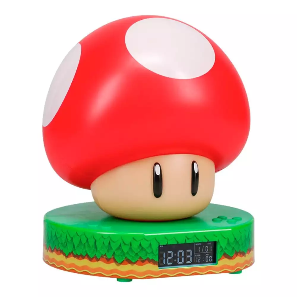 Reloj despertador Super Mushroom digital