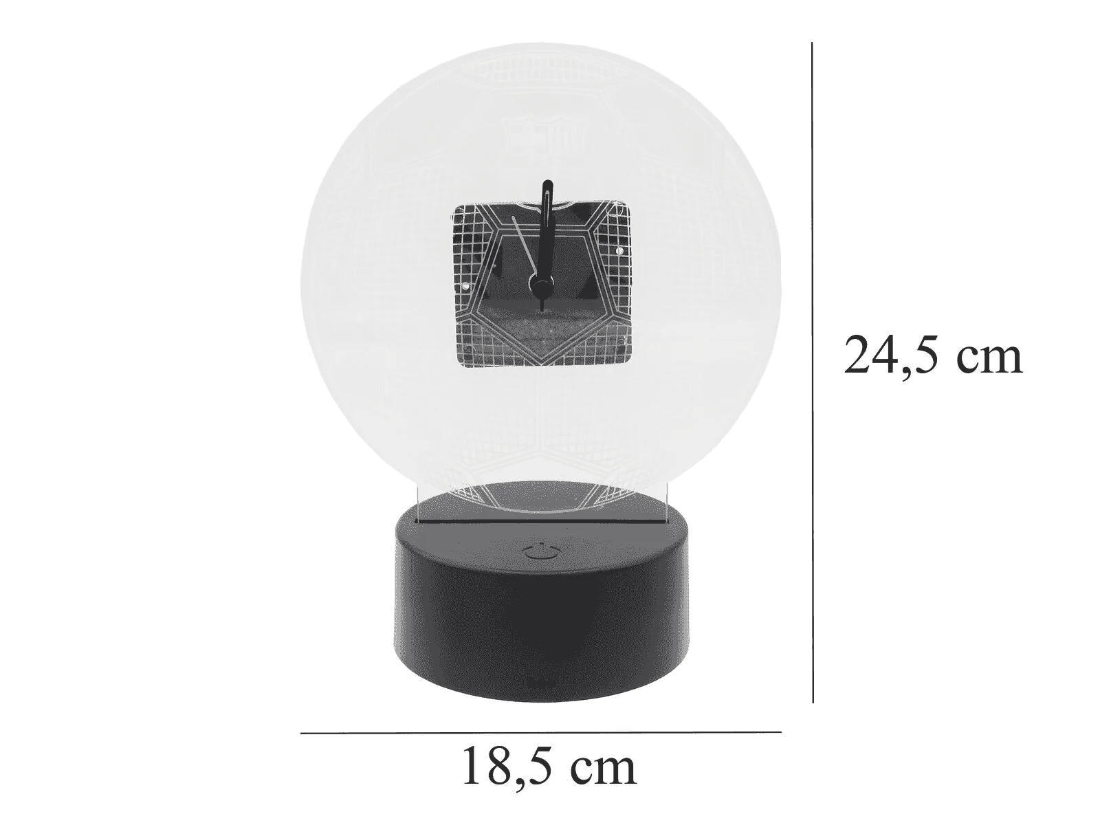 Reloj FC Barcelona LED Metacrilato RGB Balón con Luz Decorativa - Image 6