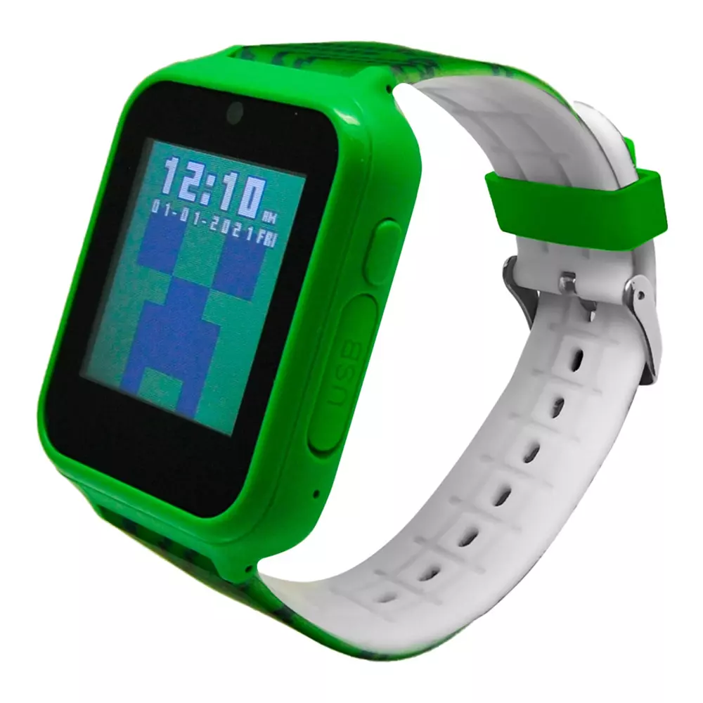 Reloj interactivo Minecraft con cámara y juegos