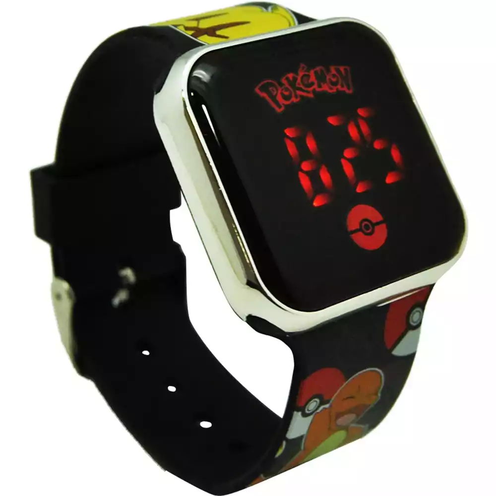 Reloj LED Pokémon Charmander Negro