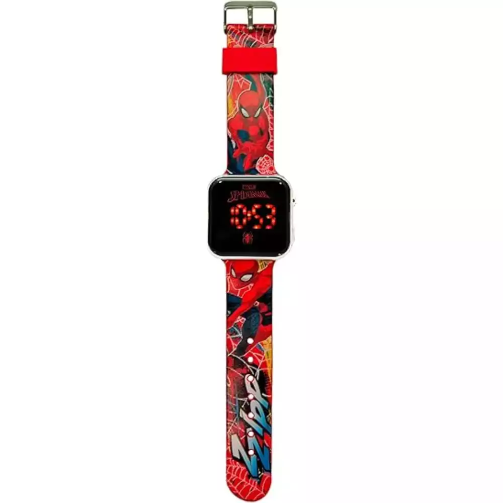 Reloj LED Spiderman infantil con fecha y hora - Image 3