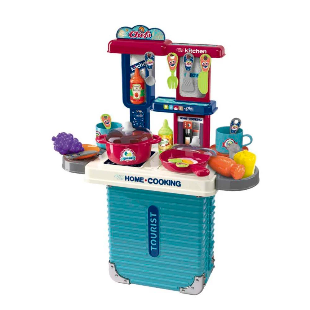 Role Planet Maleta Chef Super Chef – Cocina portátil 3 en 1 con más de 20 piezas (3+)