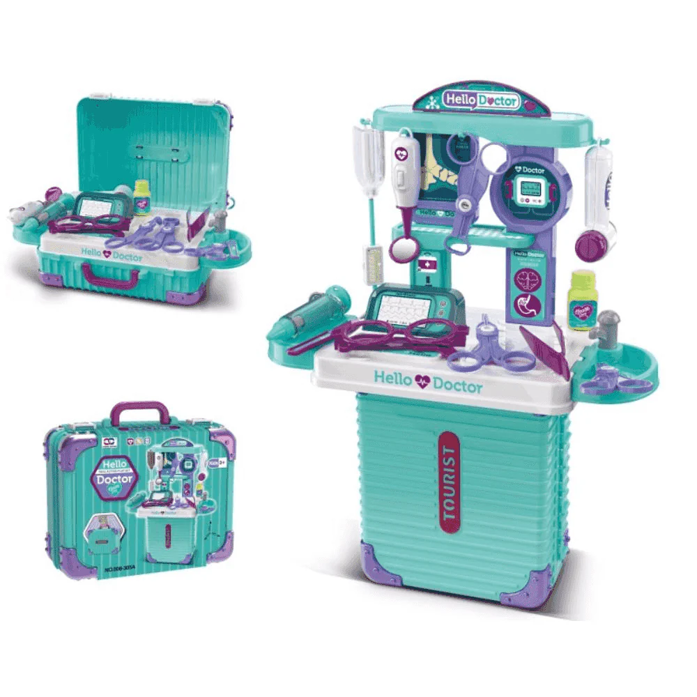 Role Planet Maleta Doctor – Set médico portátil 3 en 1 con más de 20 piezas (3+)