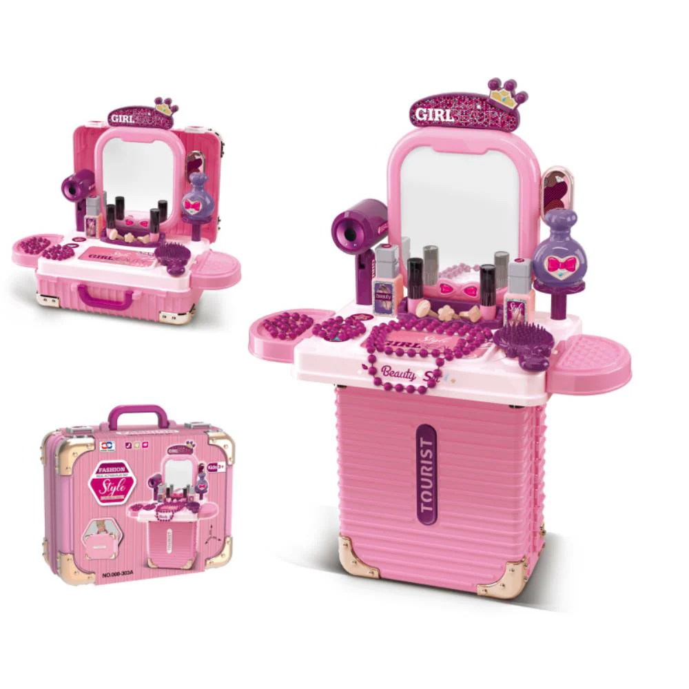 Role Planet Maleta Tocador – Fashion Briefcase 3 en 1 con más de 20 accesorios (3+)