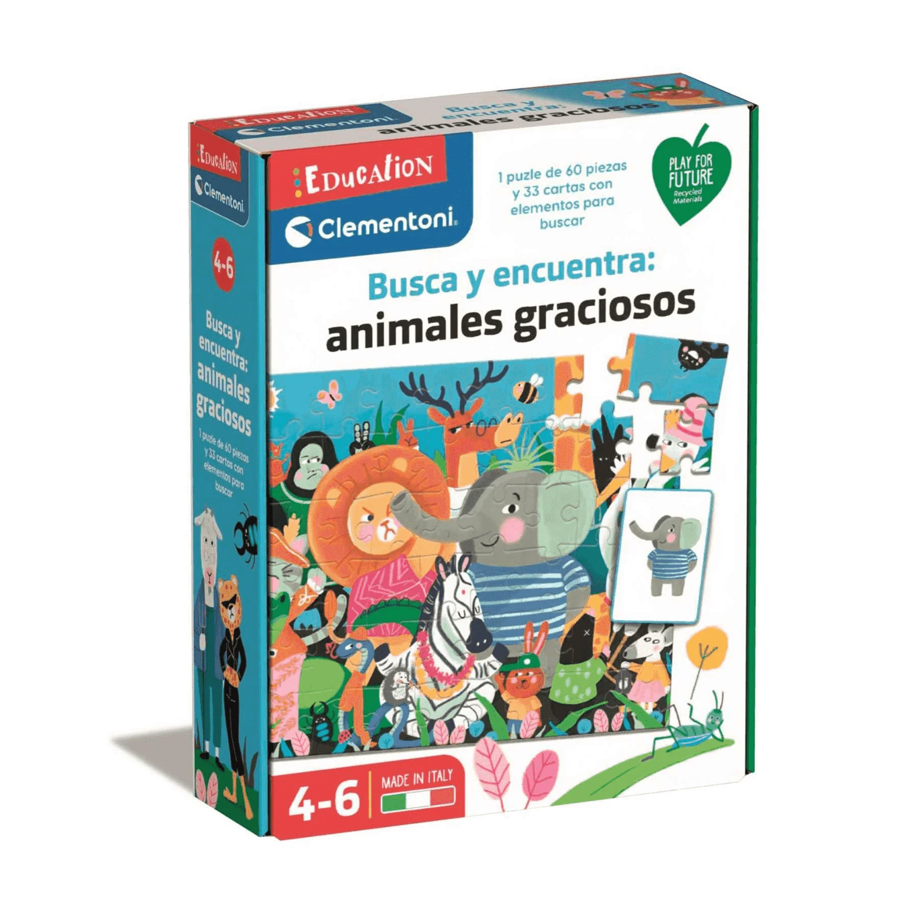 Rompecabezas Busca y Encuentra Animales Graciosos