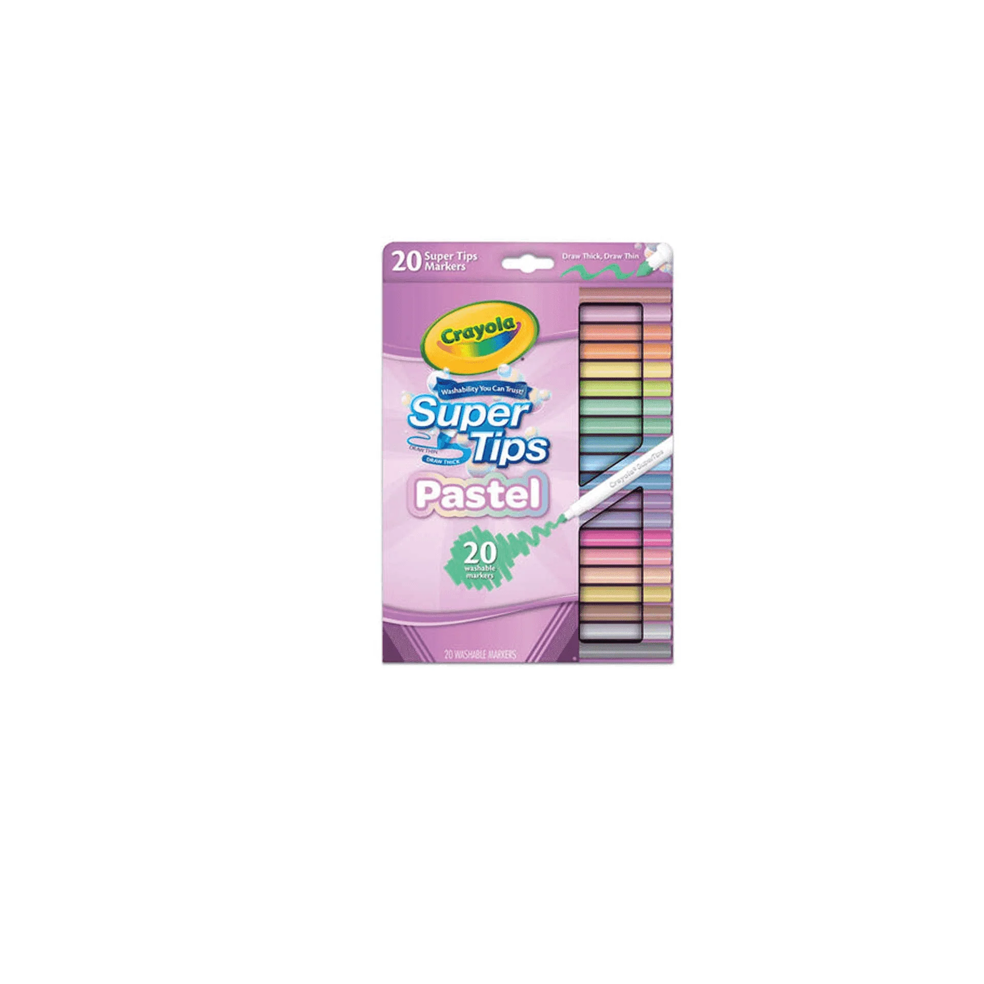 Rotulador Crayola 20 Colores Pastel