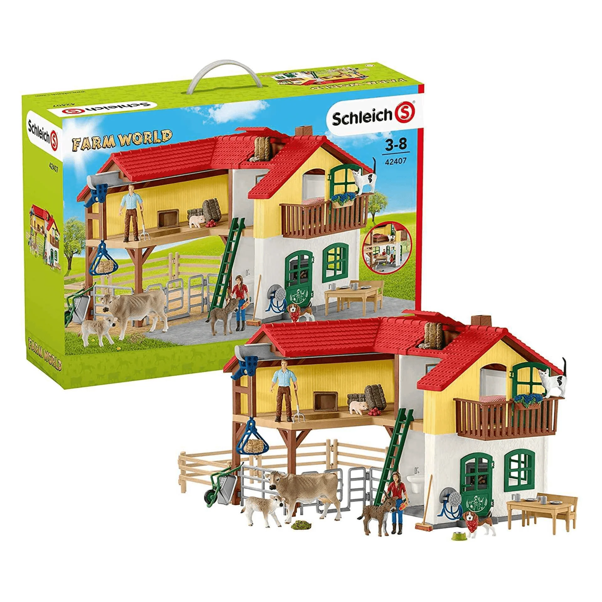 Schleich  Granja Con Establo y Animales