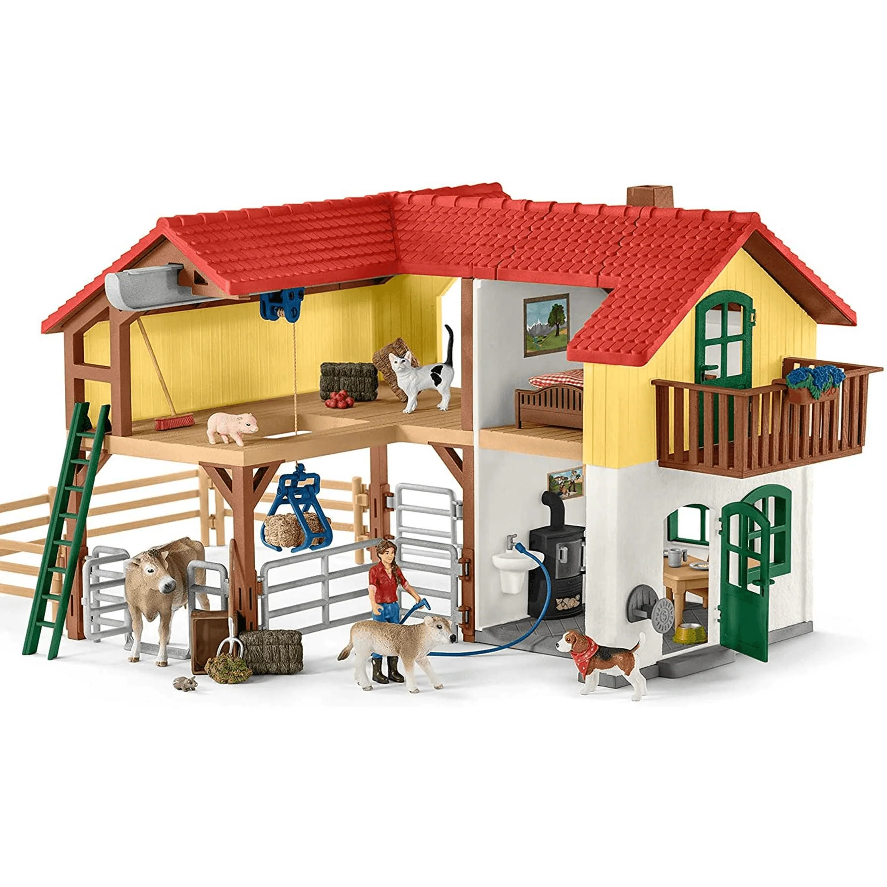 Schleich  Granja Con Establo y Animales - Image 10
