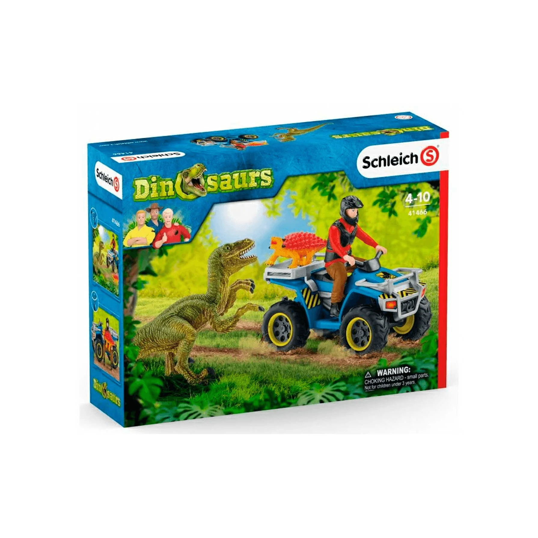 Schleich Huida En Quad De Un Velociraptor