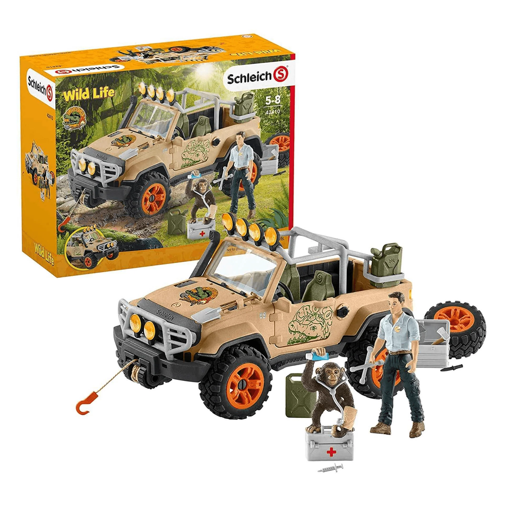 Schleich  Todoterreno Con Cabrestante