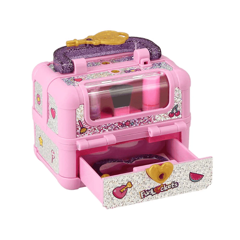 Secret Beauty Box – Caja sorpresa de maquillaje infantil con más de 15 accesorios y pegatinas - Image 2