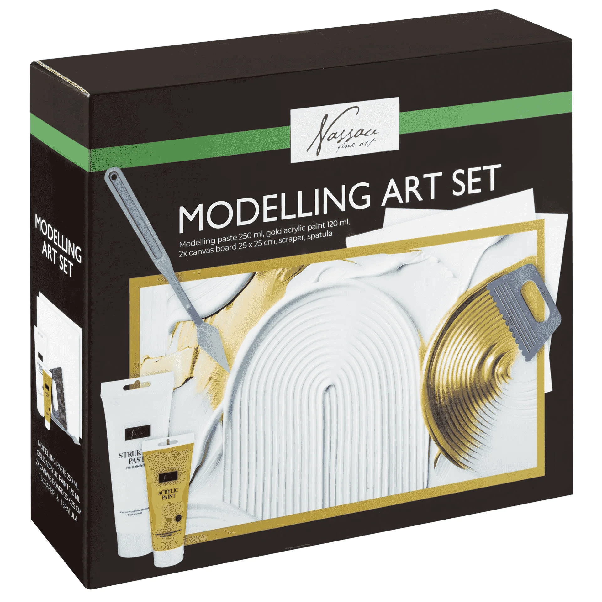 Set de Arte con Pasta de Modelar y Pintura Acrílica Nassau Fine Art