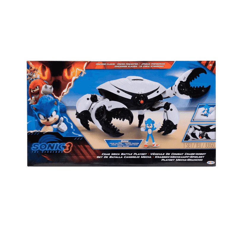 Set de Batalla Cangrejo Mecha con Figura de Sonic de 2.5' - Sonic 3 La Película - Image 8