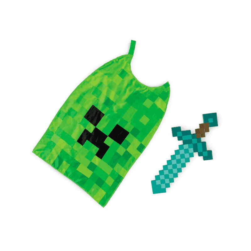 Set de Capa y Espada de Minecraft para Niños