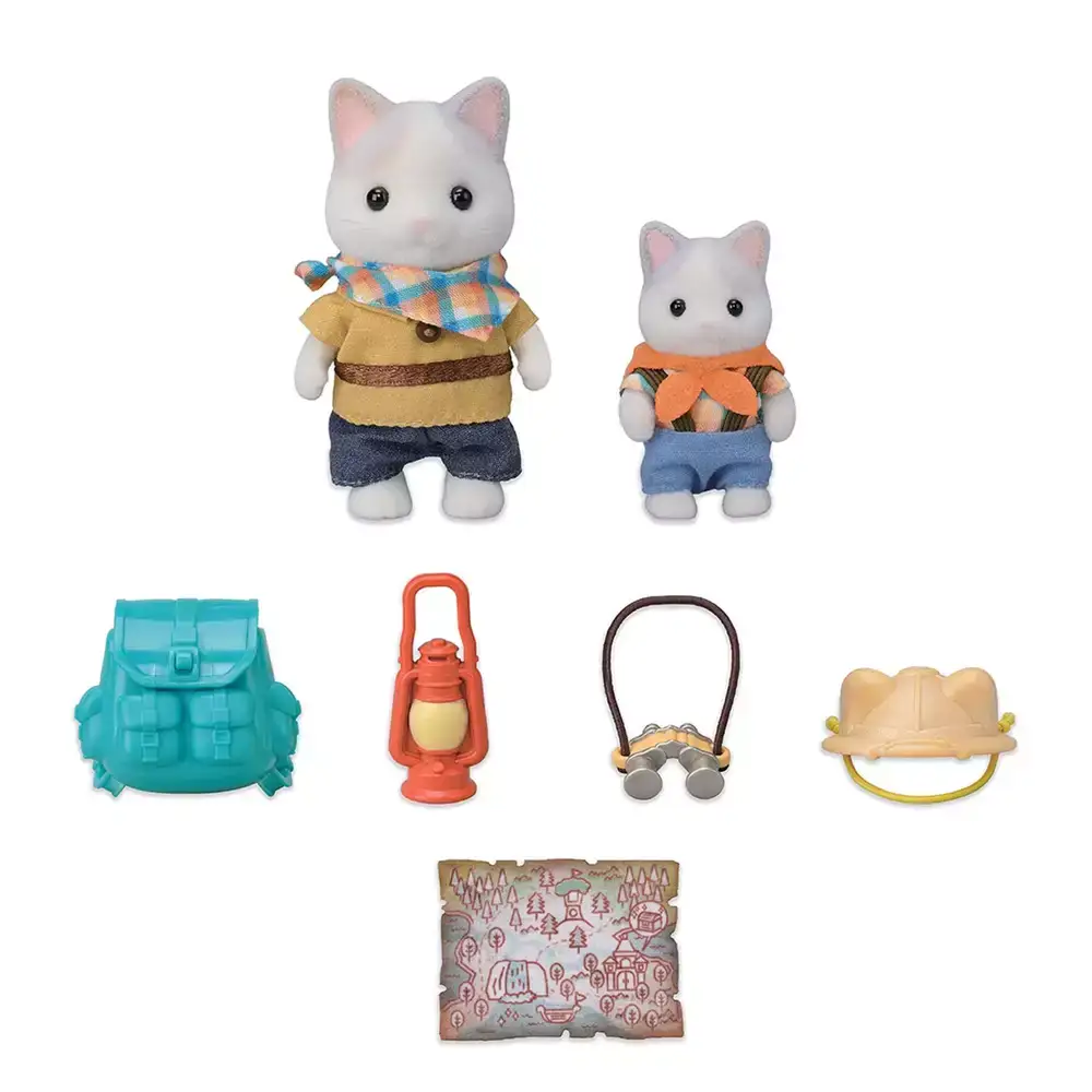 Set de Exploradores Hermanos Gato Latte – Sylvanian Families - Image 2