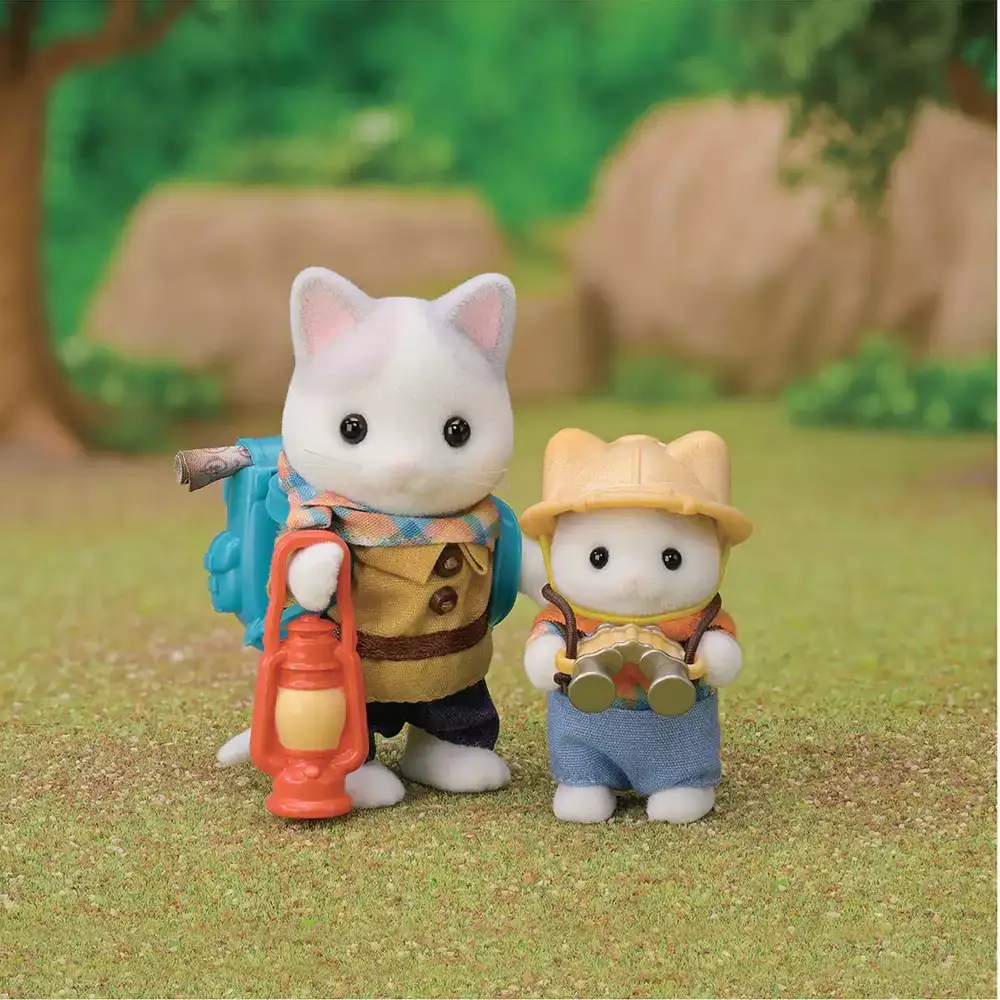 Set de Exploradores Hermanos Gato Latte – Sylvanian Families - Image 3
