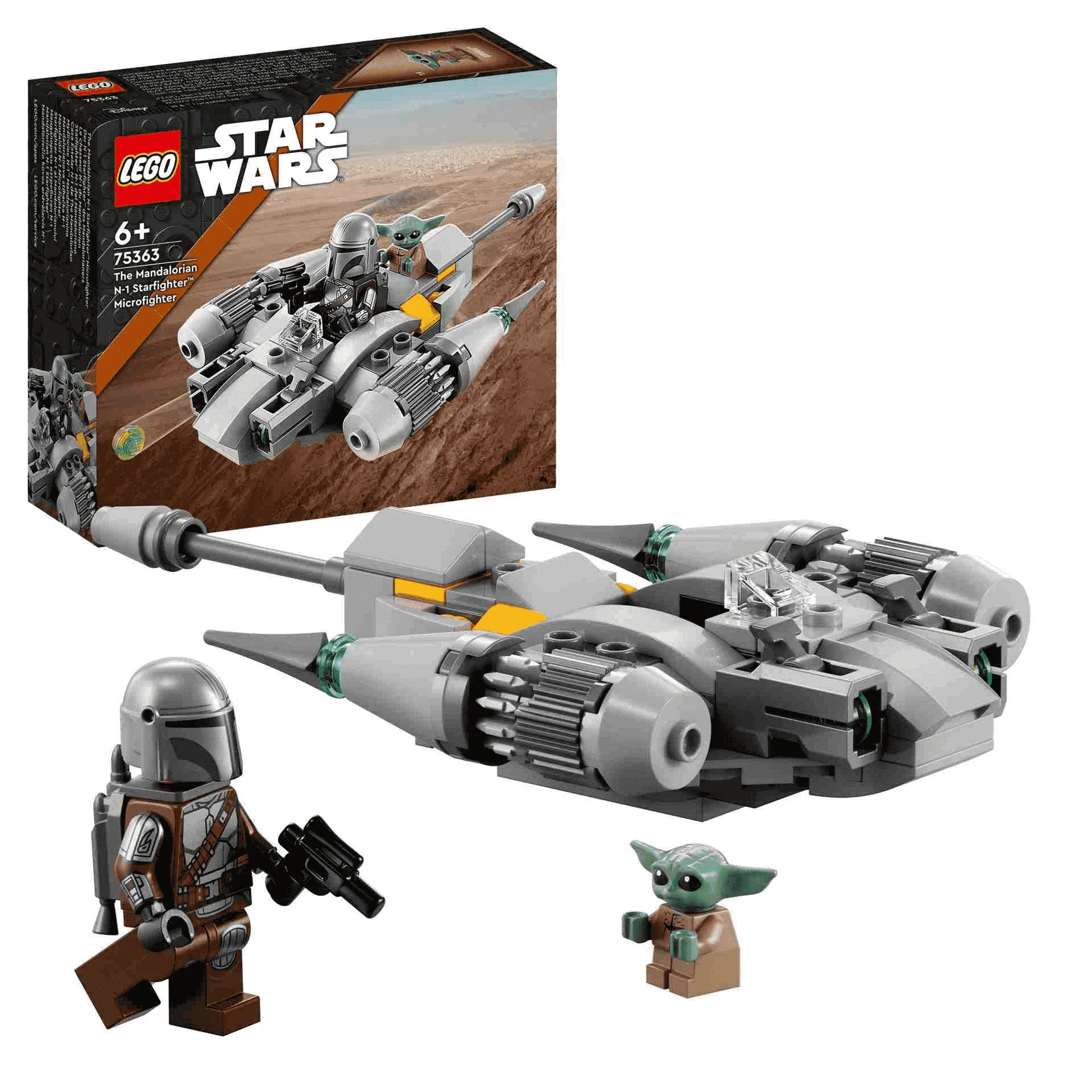 Set de juguete de construcción LEGO Star Wars 75363 Microfighter Caza Estelar N-1 de The Mandalor