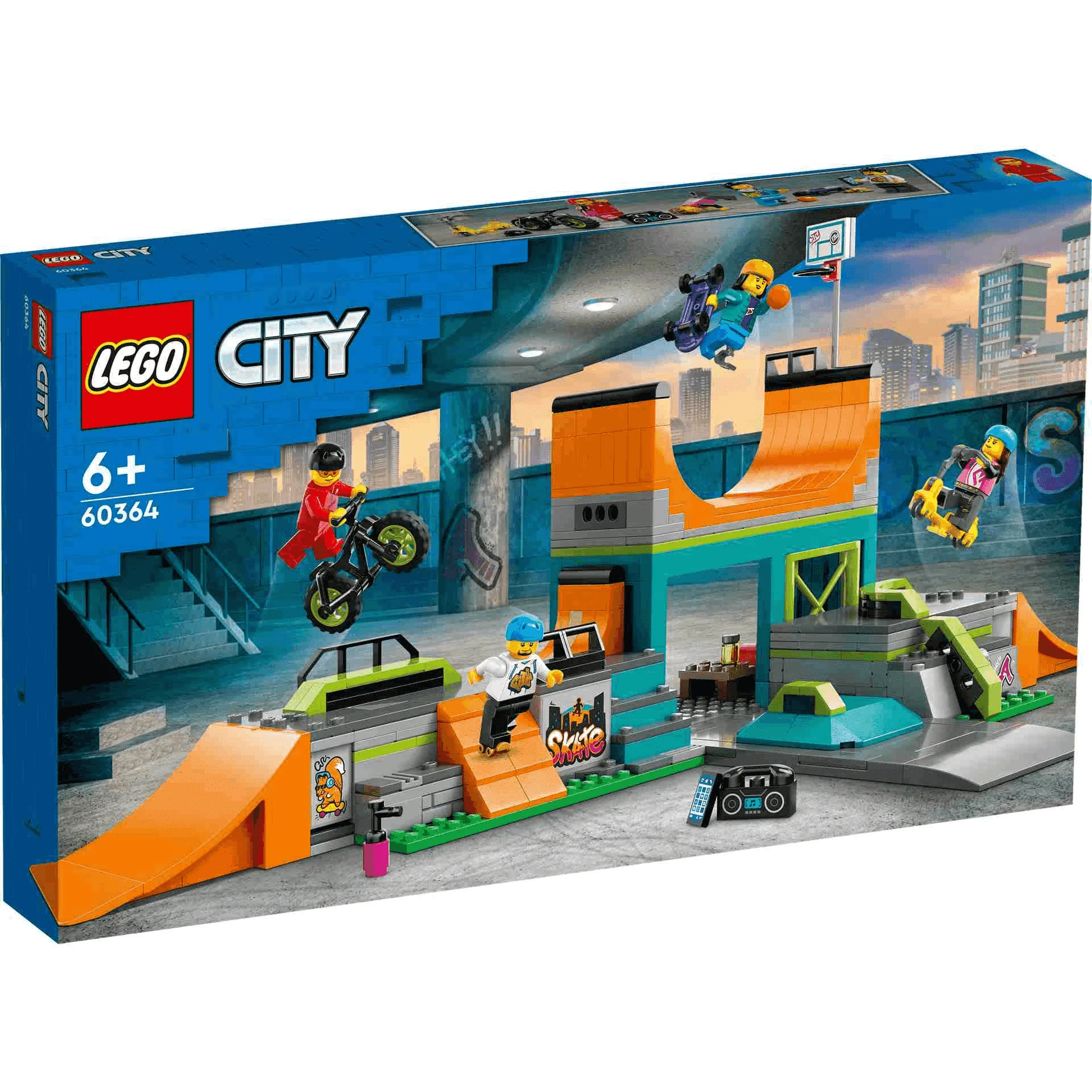 Set de juguetes de construcción LEGO City 60364 Parque de Patinaje Urbano 454 piezas - Image 5
