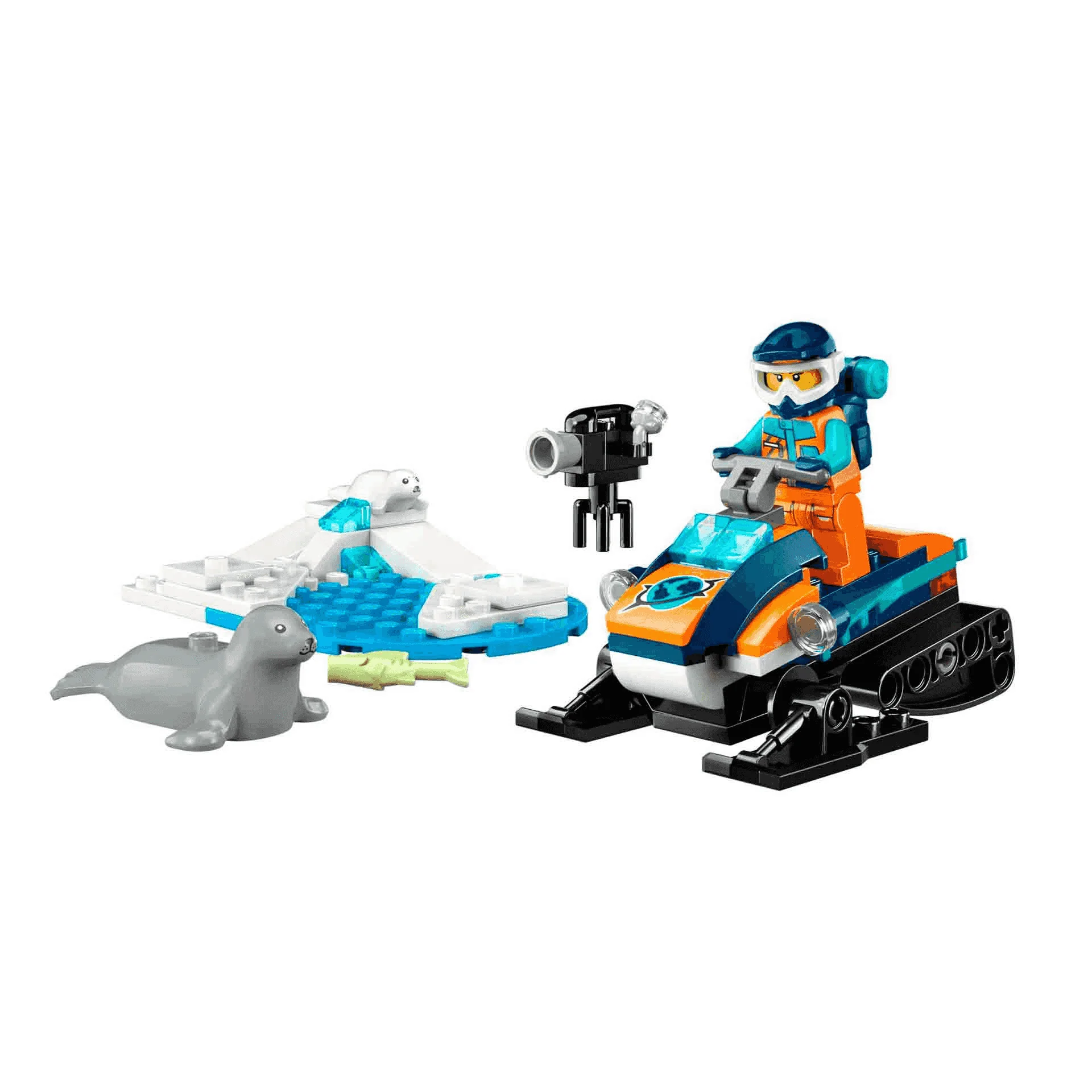 Set de juguetes de construcción LEGO City 60376 Exploradores del Ártico Motonieve 70 piezas - Image 4